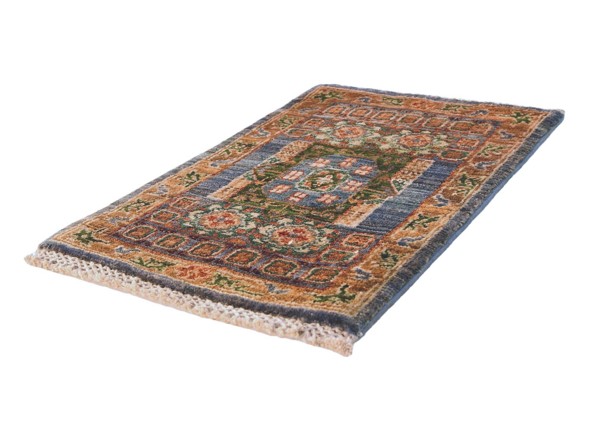 1' 4 x 2' Hand Knotted Ziegler Rug