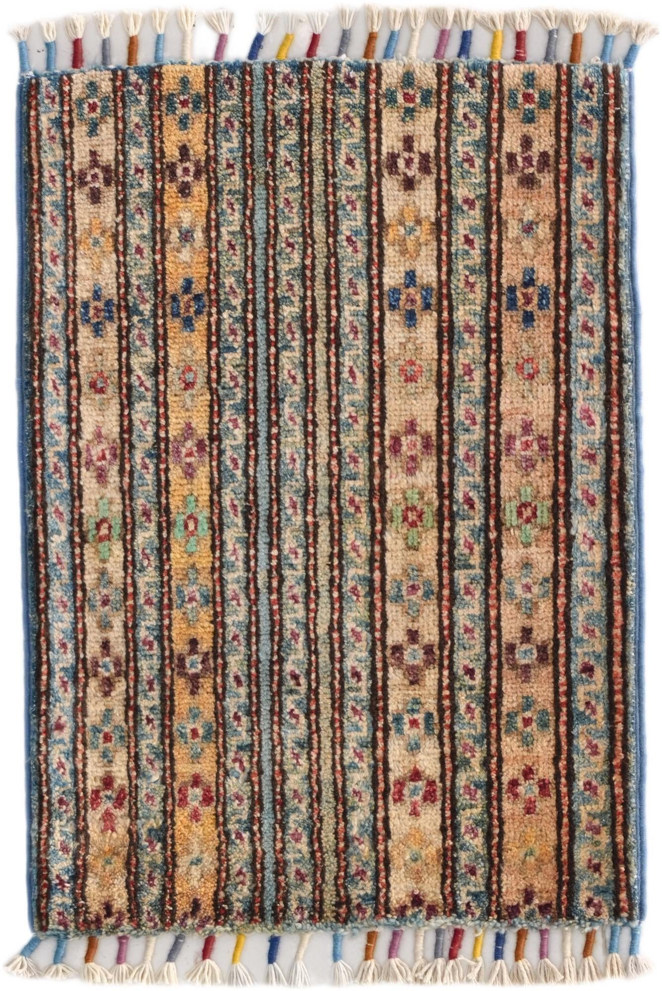 1' 4 x 2' Hand Knotted Ziegler Rug