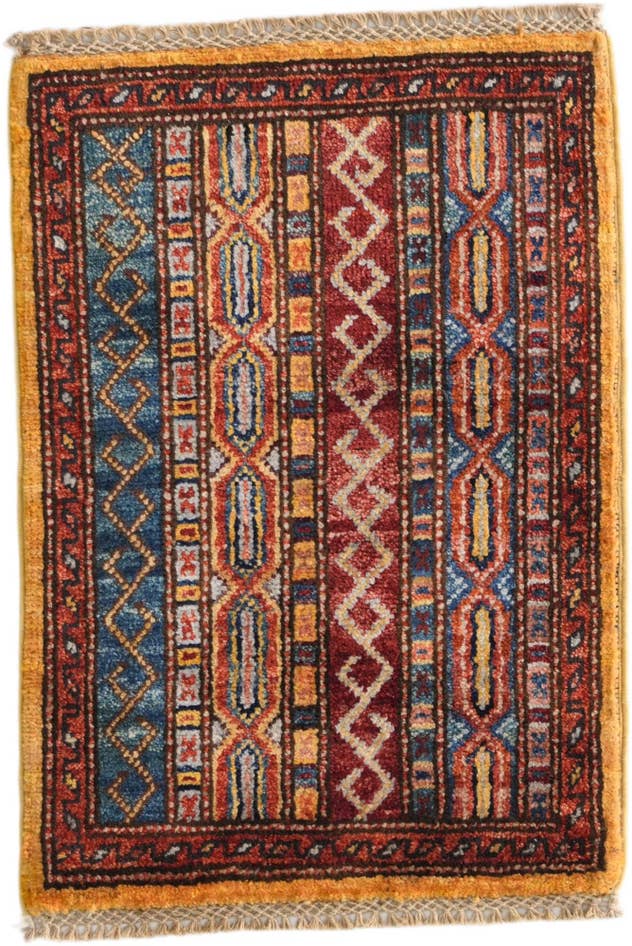 Detailansicht von 40cm x 60cm Handgeknüpft Ziegler Teppich