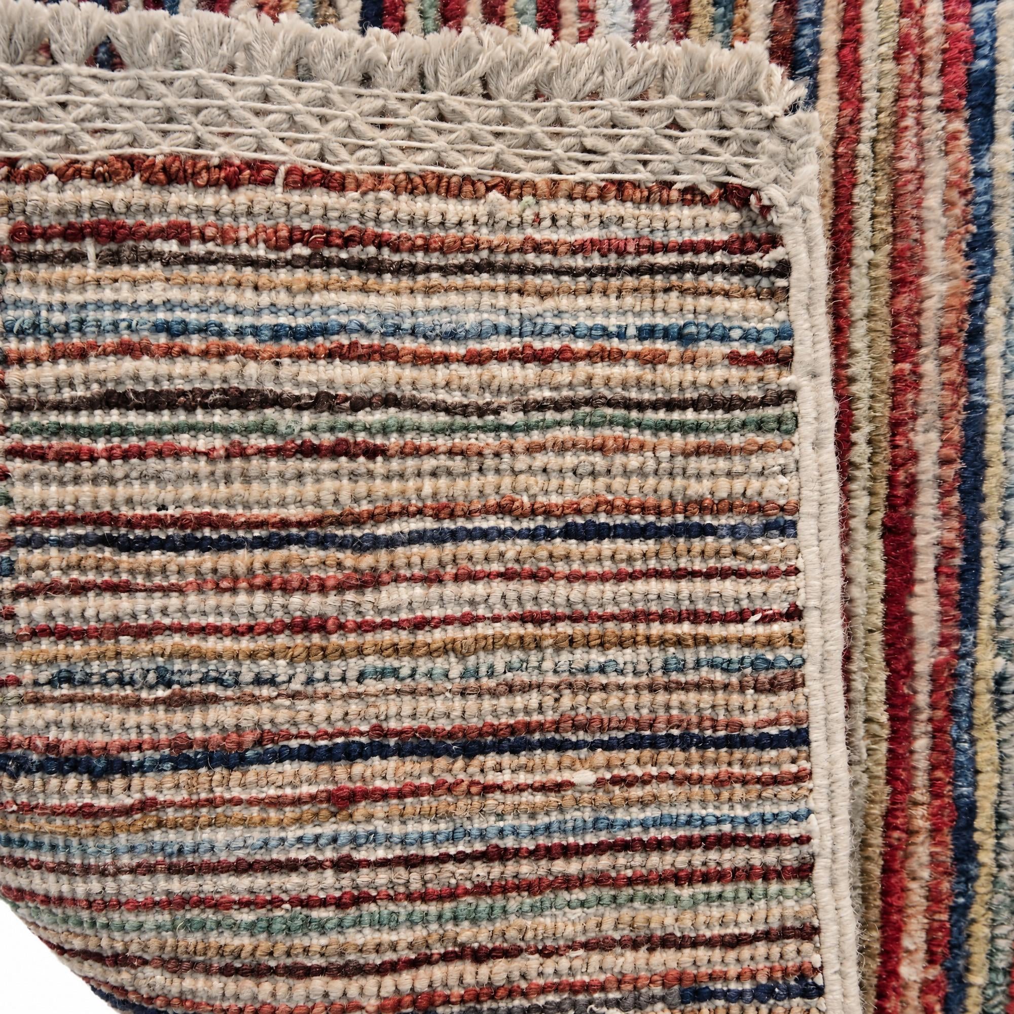 1' 4 x 2' Hand Knotted Ziegler Rug