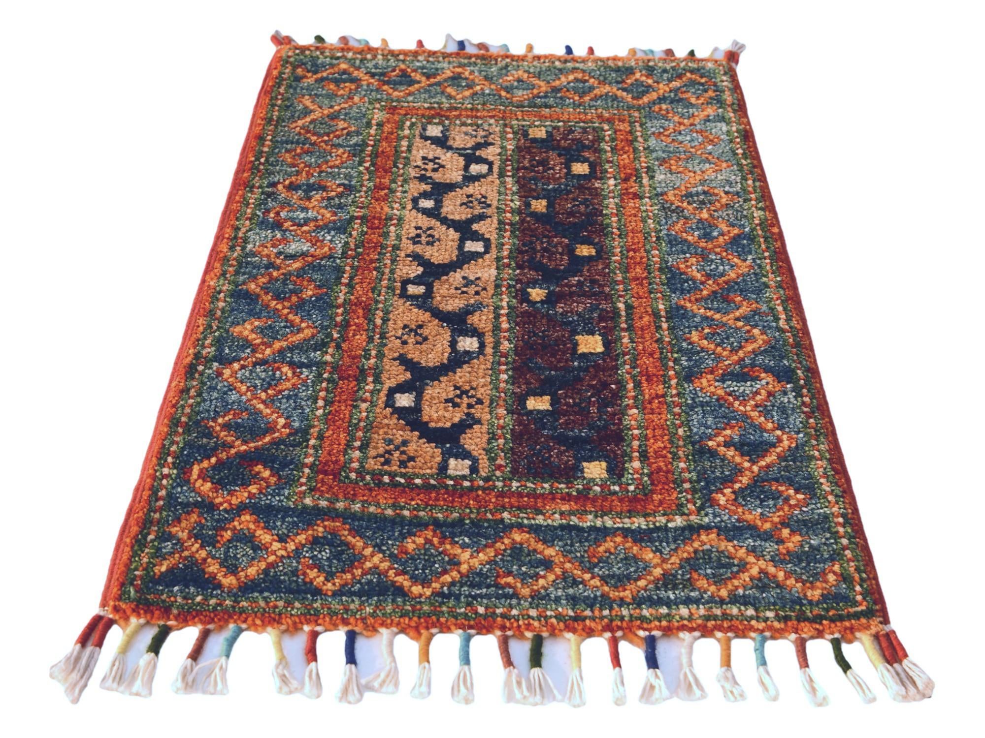 40cm x 60cm Hand Knotted Ziegler Rug