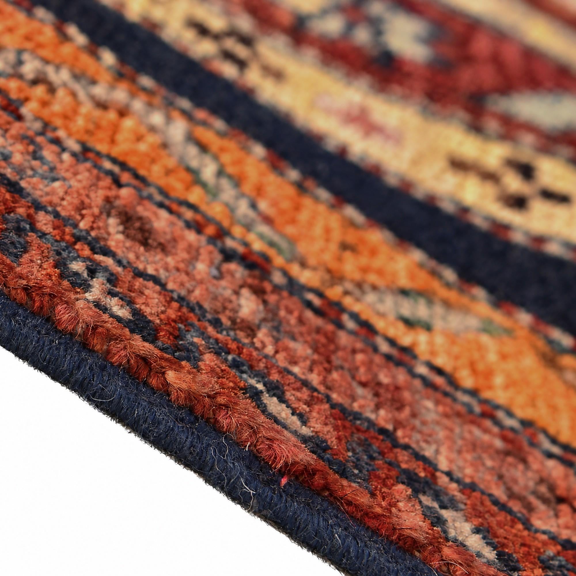1' 4 x 2' Hand Knotted Ziegler Rug