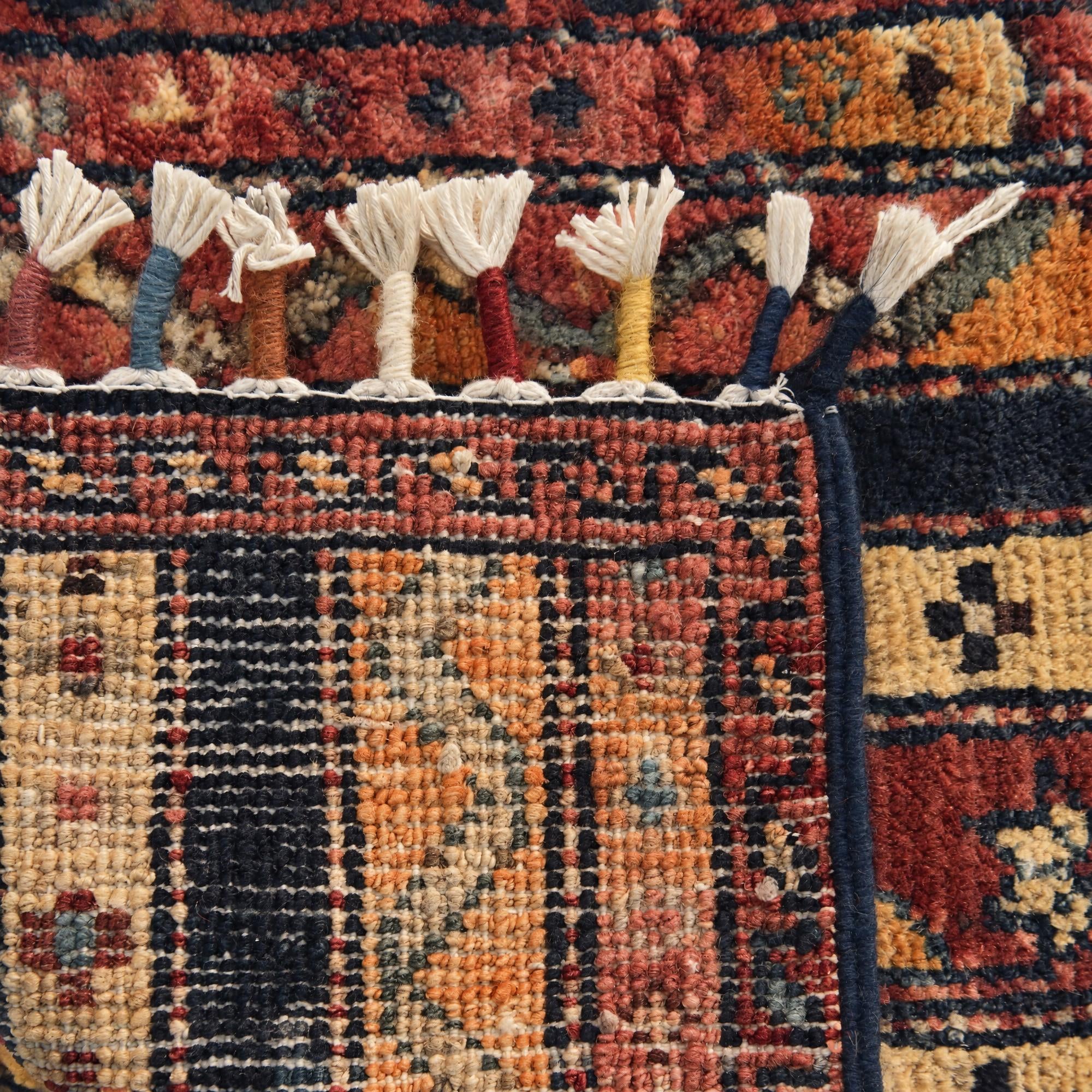 1' 4 x 2' Hand Knotted Ziegler Rug