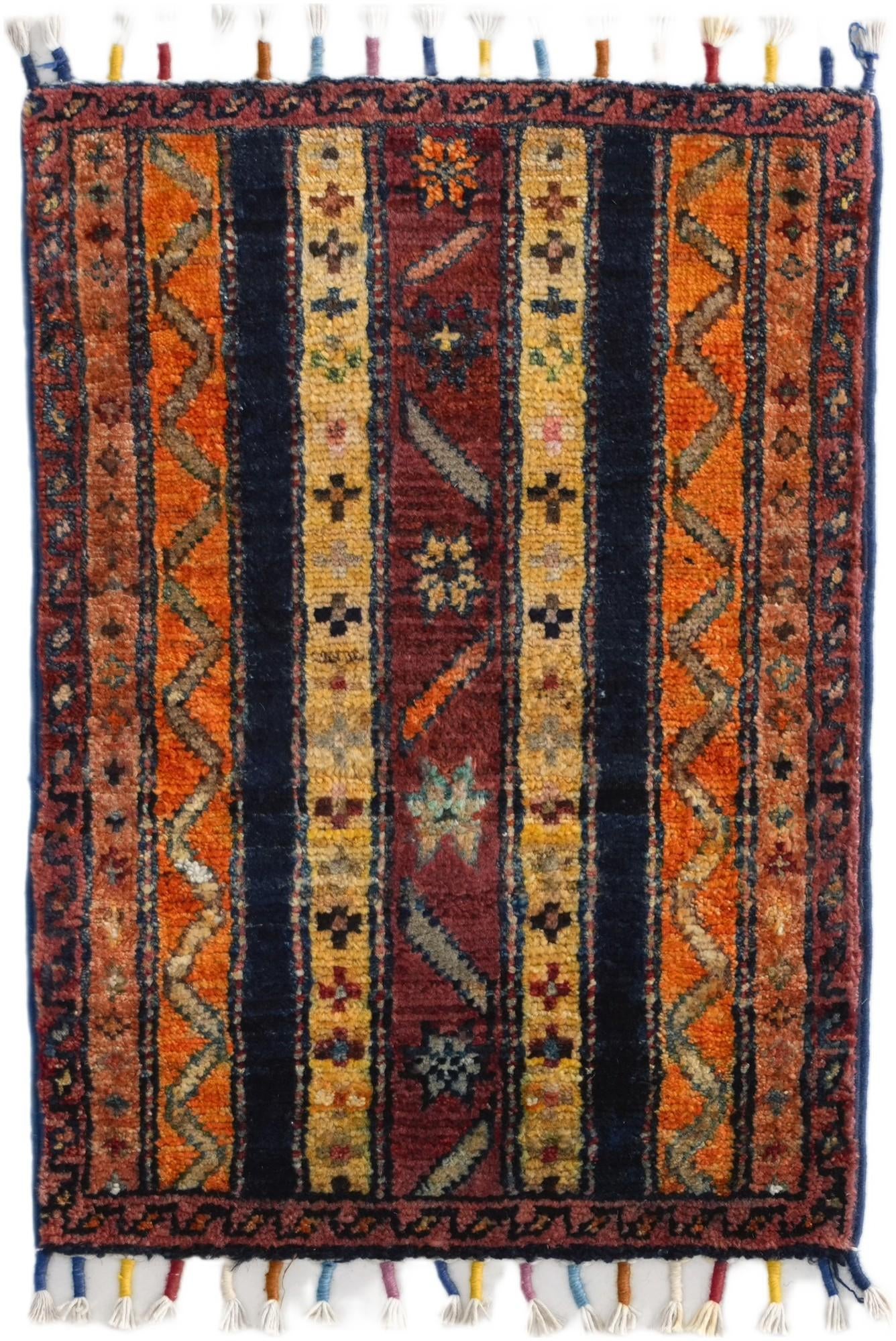 1' 4 x 2' Hand Knotted Ziegler Rug