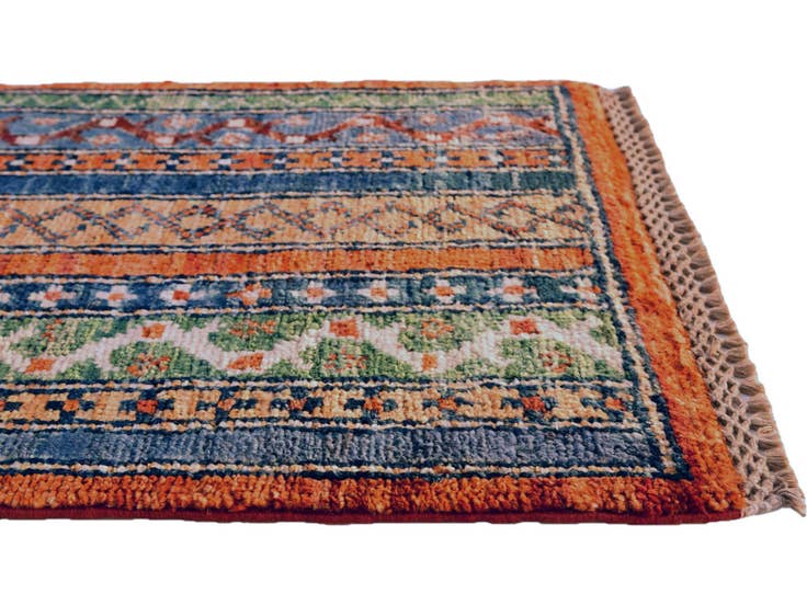 Detailansicht von 40cm x 60cm Handgeknüpft Ziegler Teppich