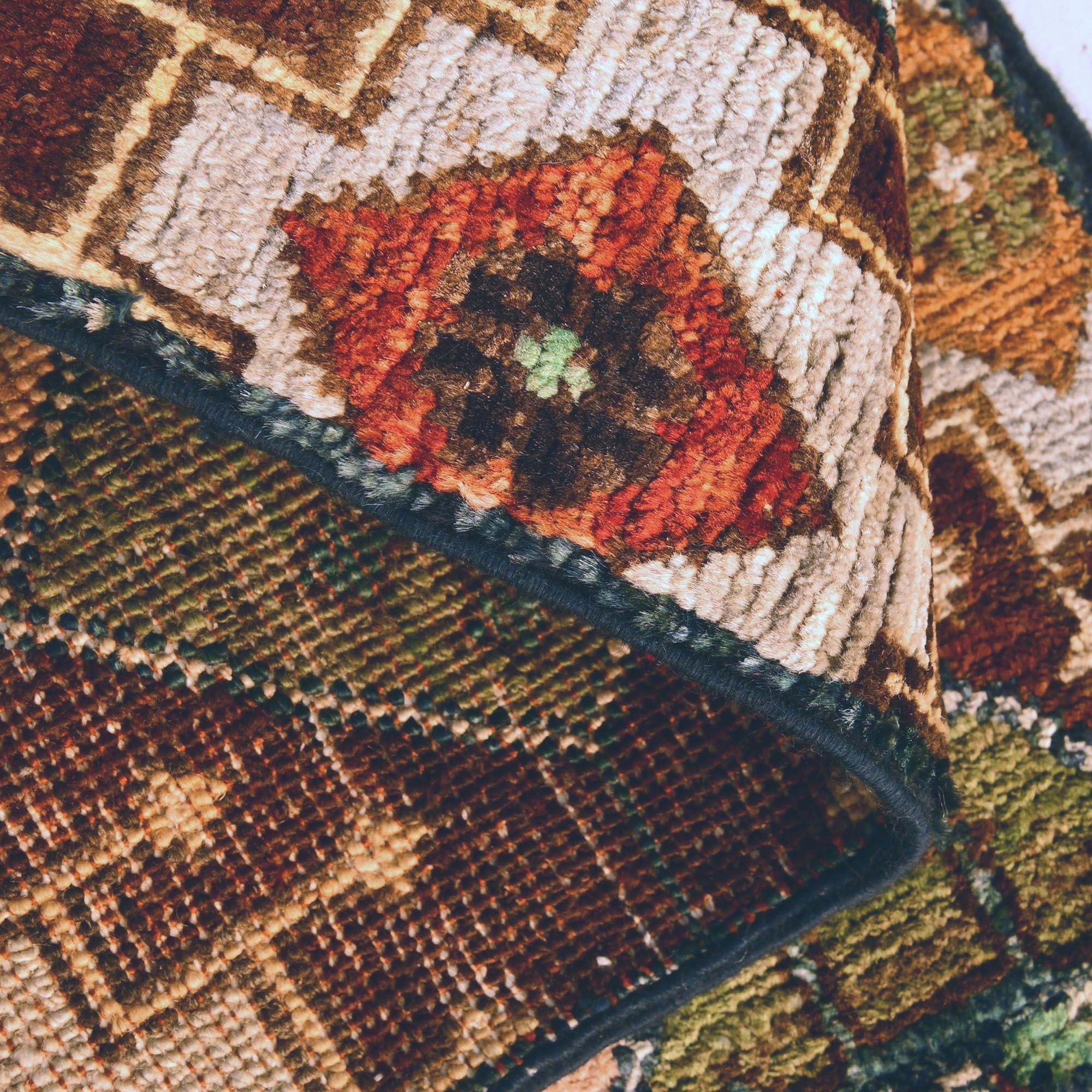 1' 4 x 2' Hand Knotted Ziegler Rug