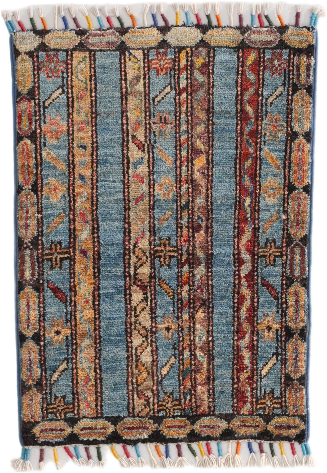 1' 4 x 1' 11 Hand Knotted Ziegler Rug