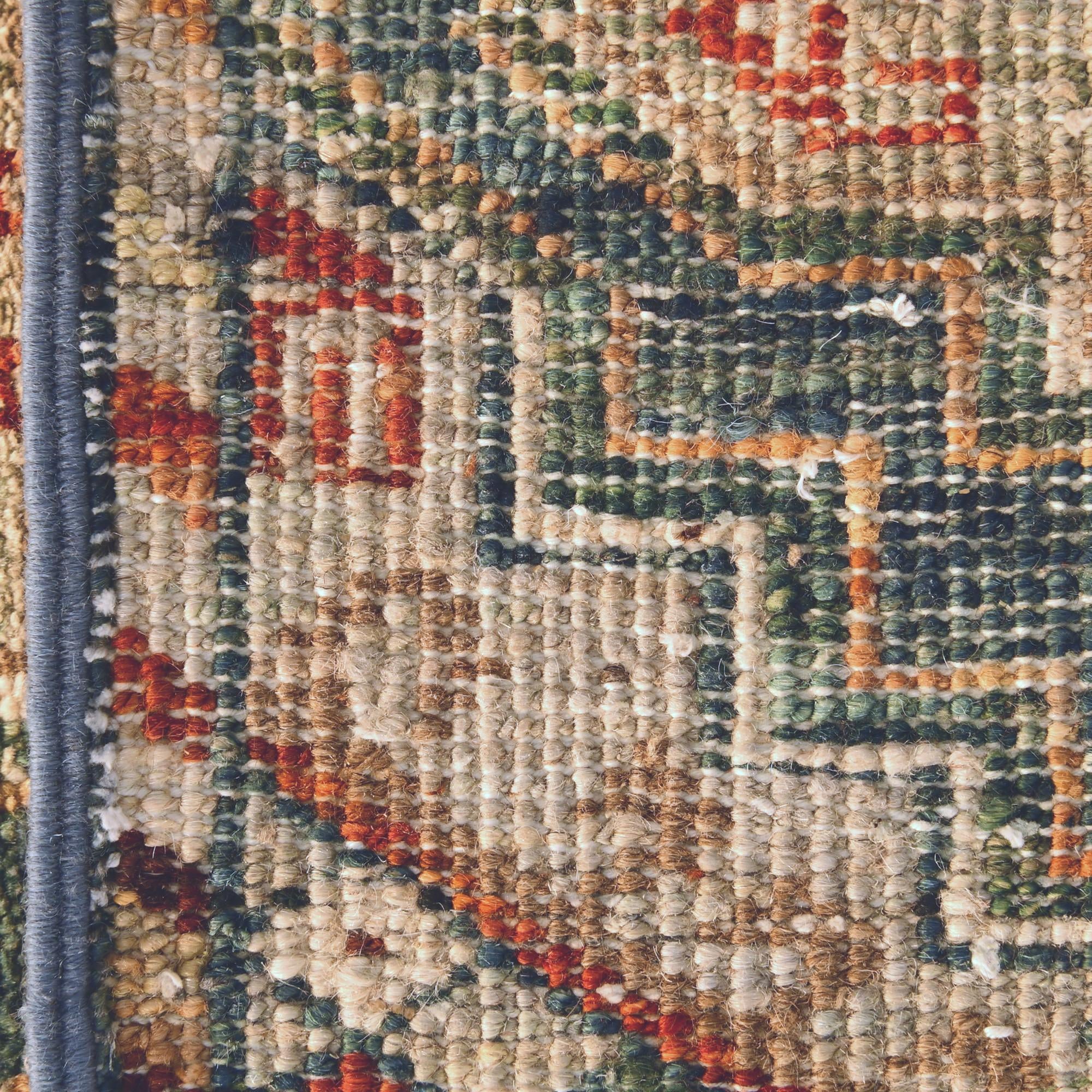 1' 4 x 2' Hand Knotted Ziegler Rug