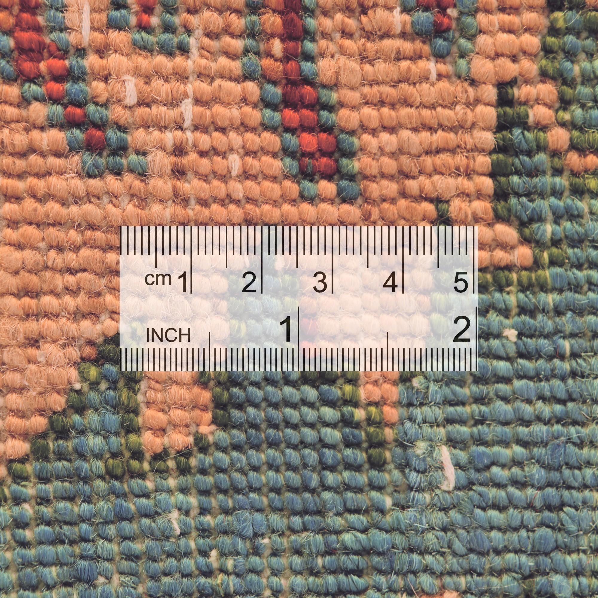 1' 4 x 2' Hand Knotted Ziegler Rug