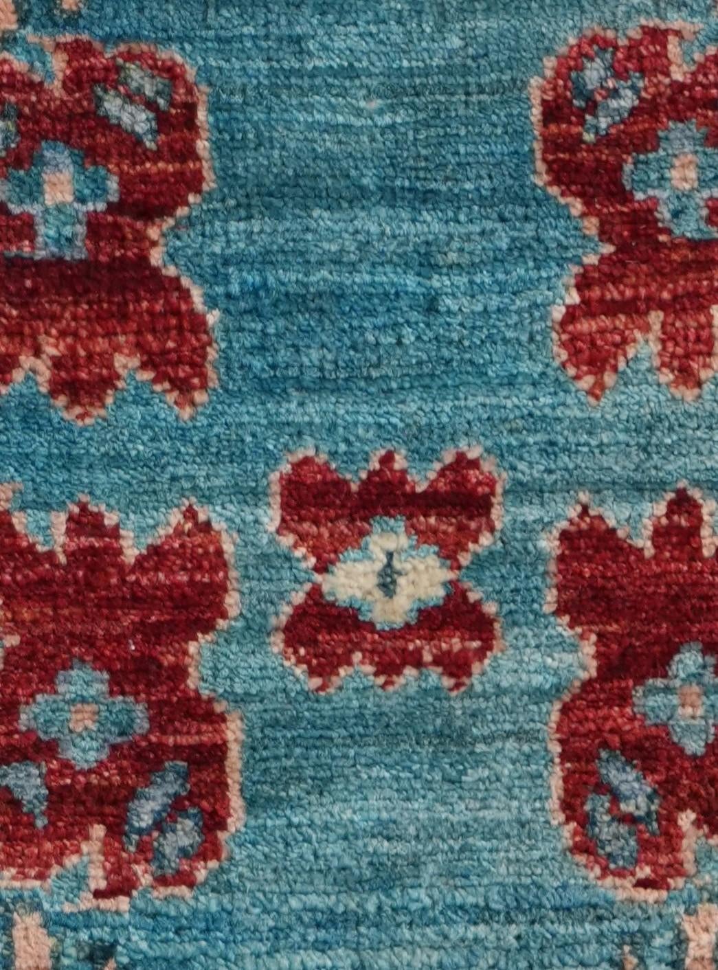 1' 4 x 2' Hand Knotted Ziegler Rug