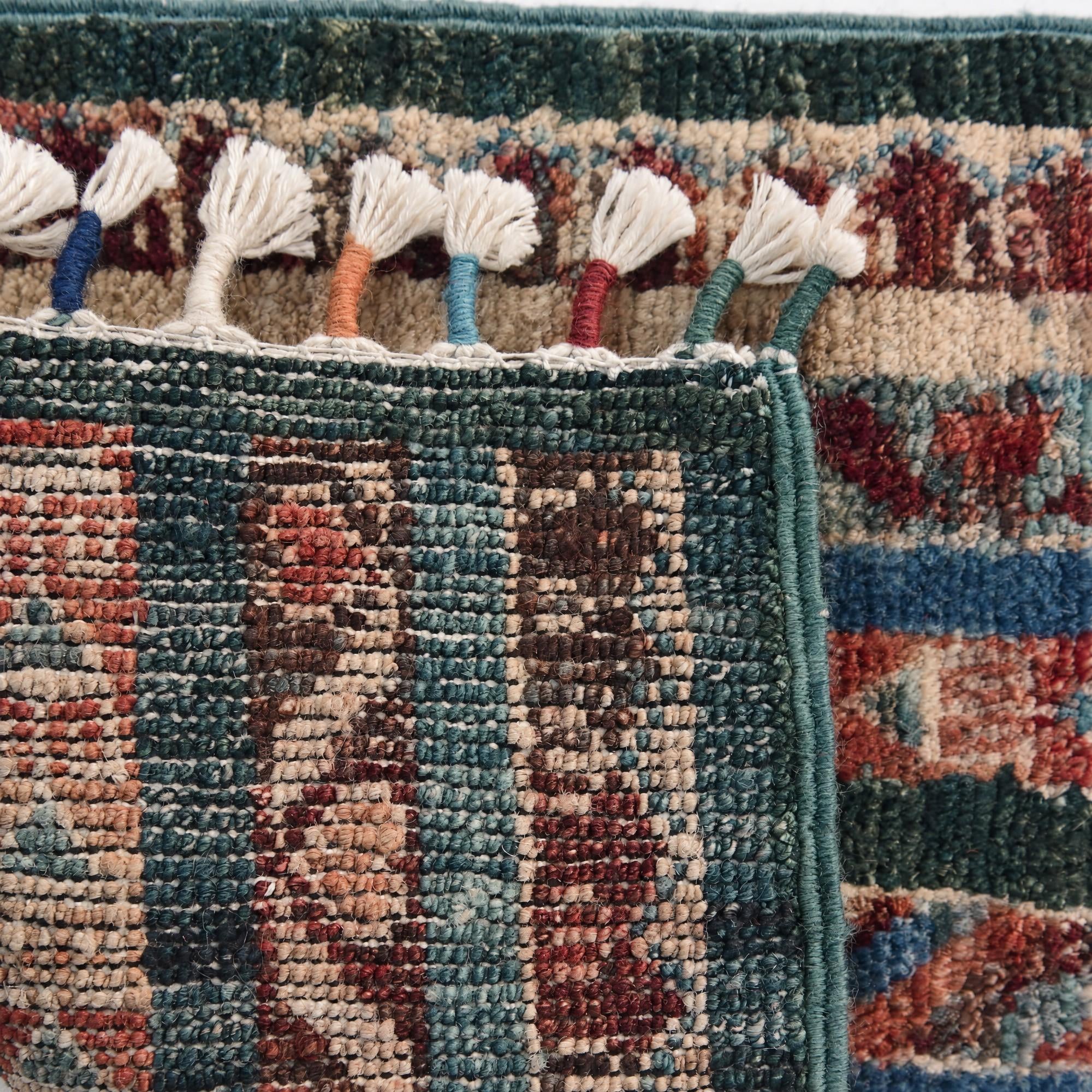 1' 4 x 2' Hand Knotted Ziegler Rug