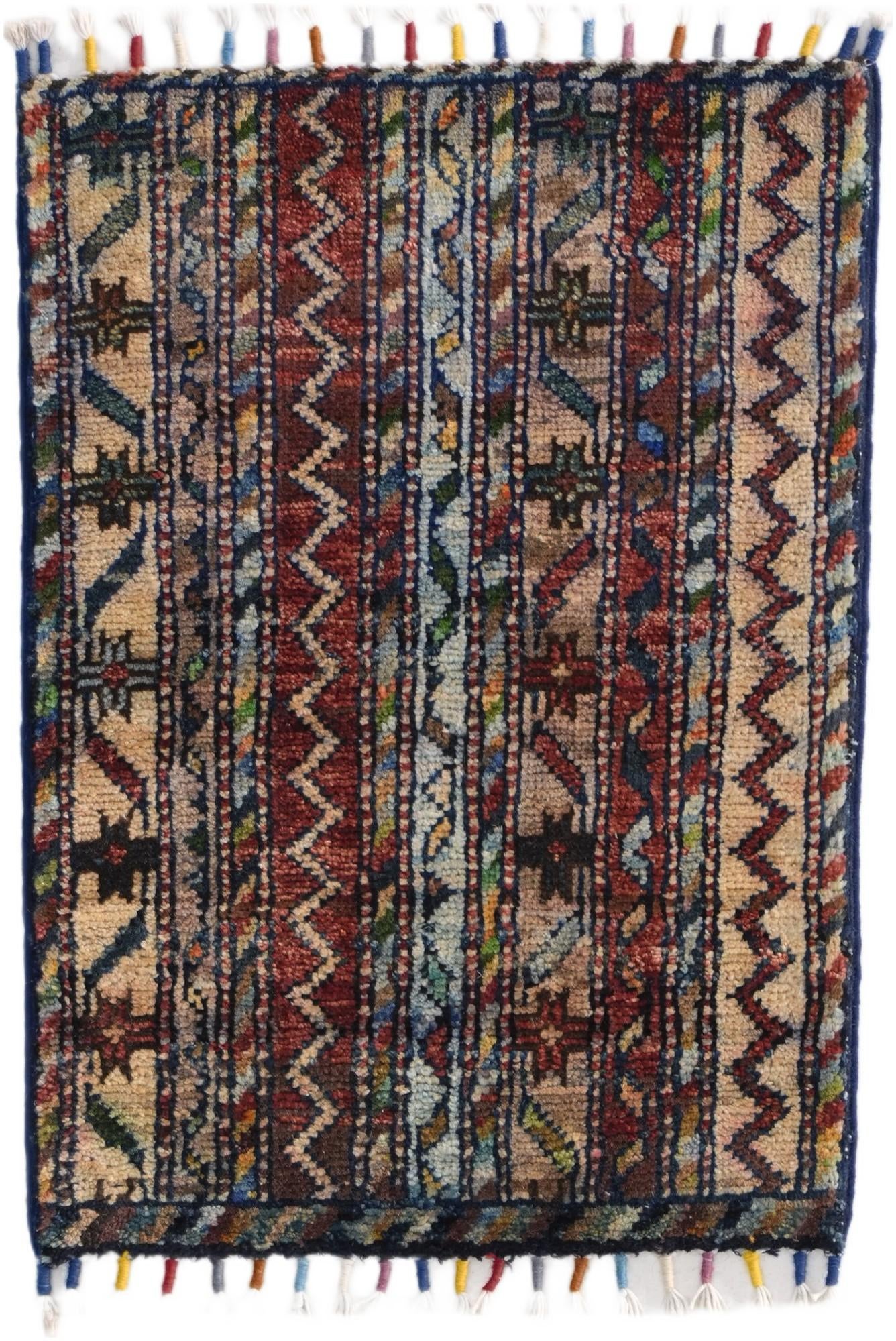 1' 4 x 2' Hand Knotted Ziegler Rug