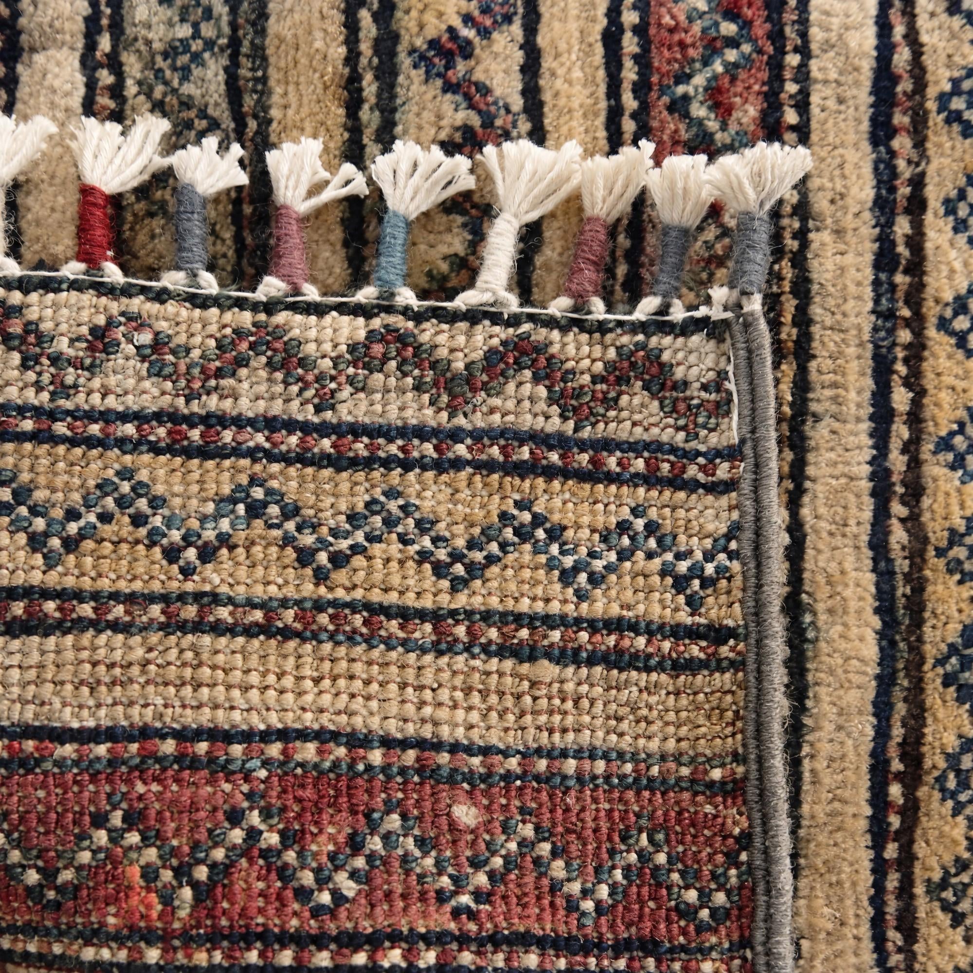 1' 4 x 2' Hand Knotted Ziegler Rug
