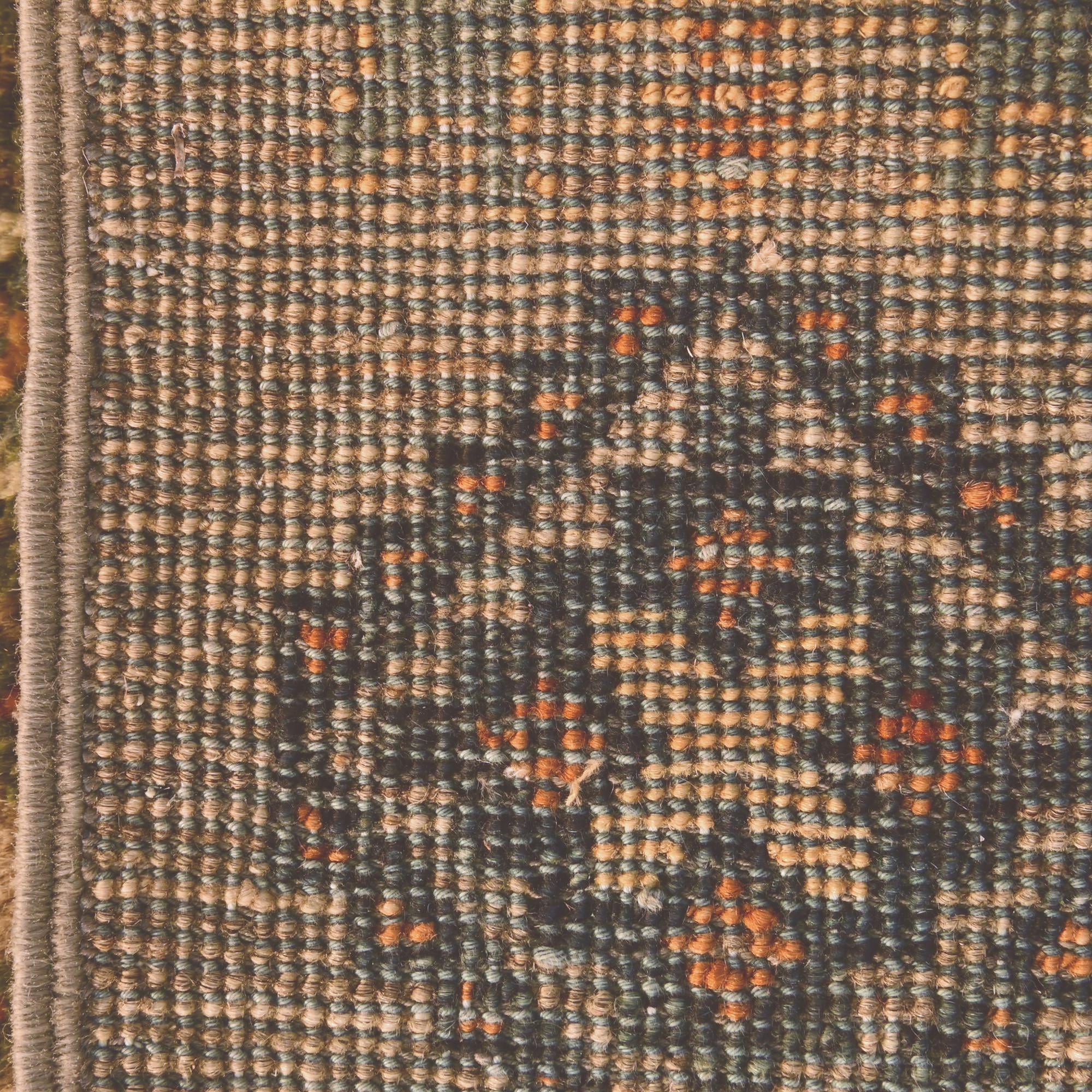 1' 4 x 2' Hand Knotted Ziegler Rug