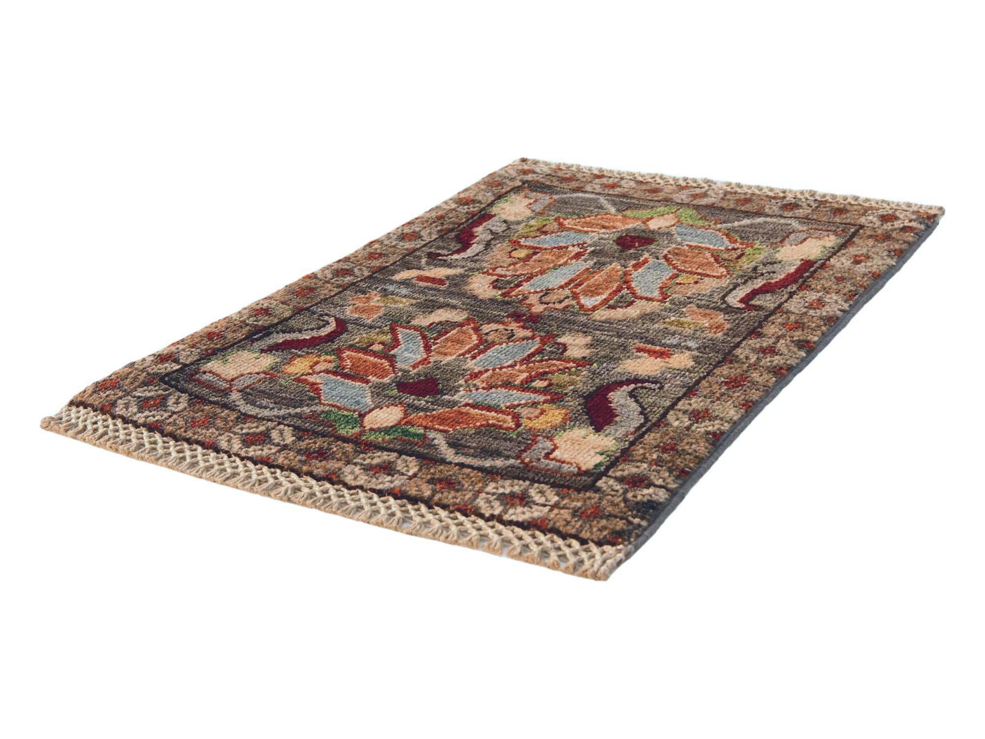 1' 4 x 2' Hand Knotted Ziegler Rug