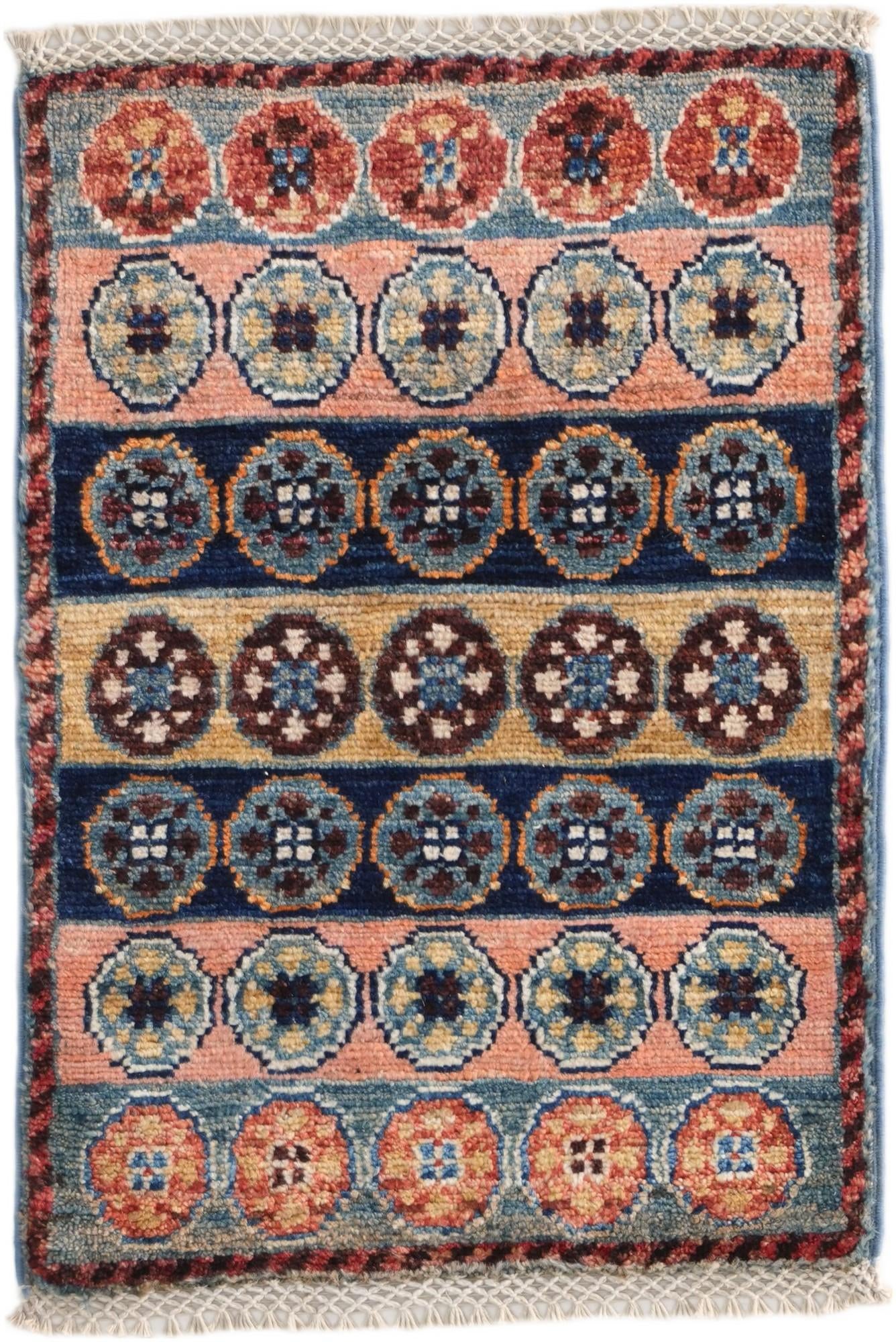 1' 4 x 2' Hand Knotted Ziegler Rug