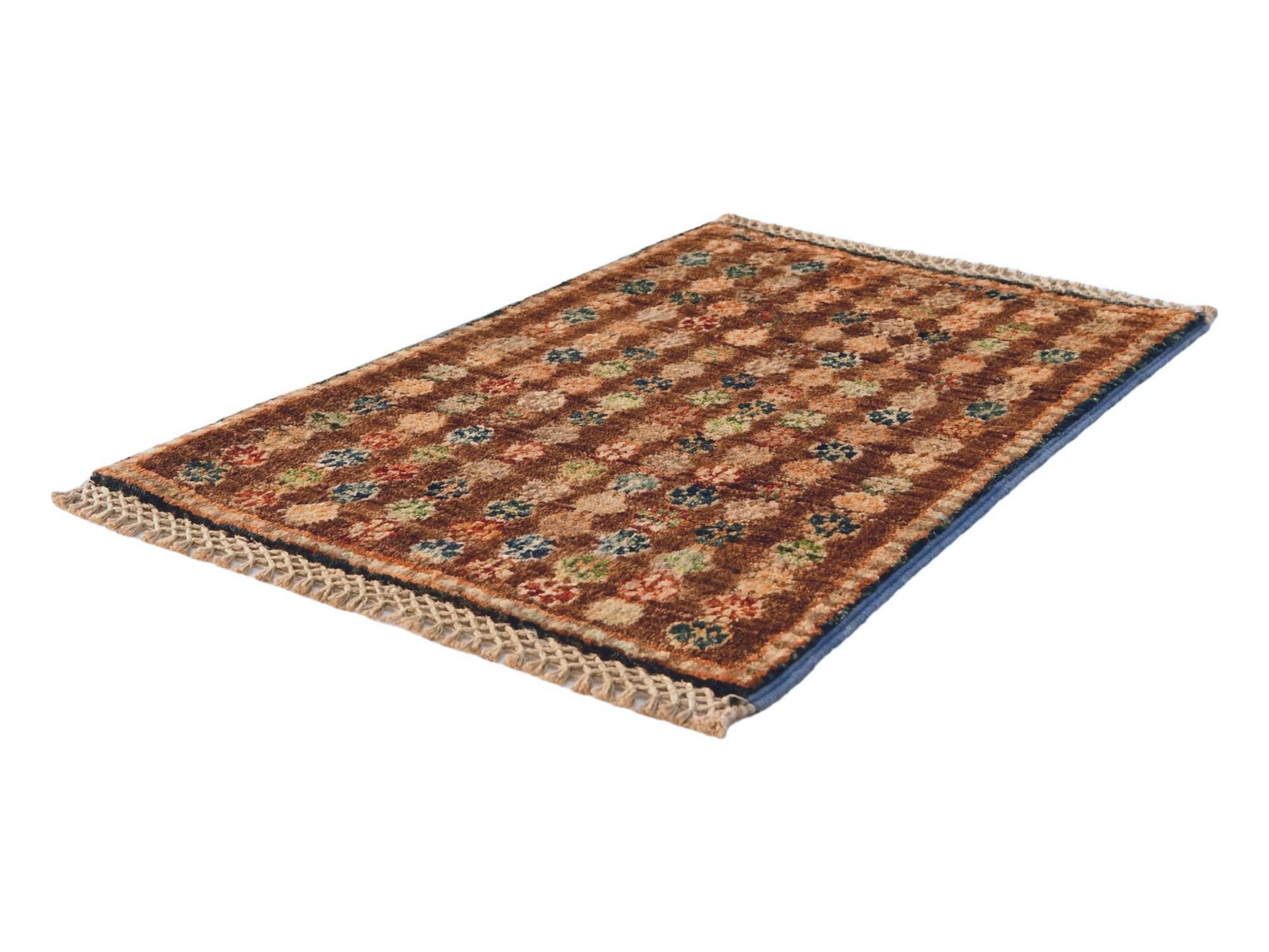 1' 4 x 2' Hand Knotted Ziegler Rug