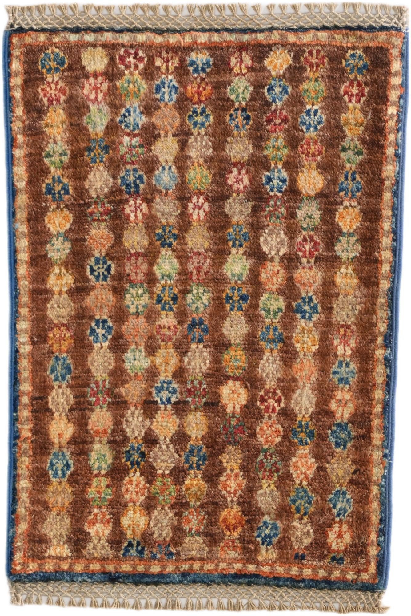 1' 4 x 2' Hand Knotted Ziegler Rug