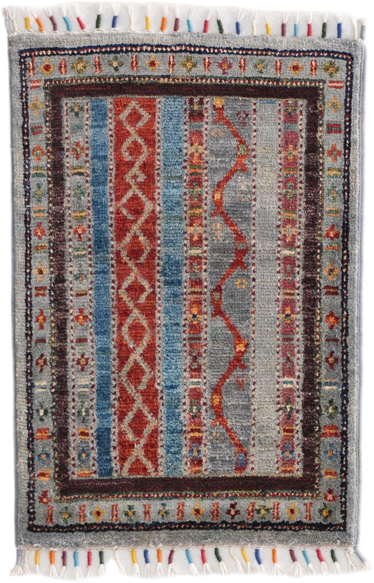 1' 4 x 2' 1 Hand Knotted Ziegler Rug