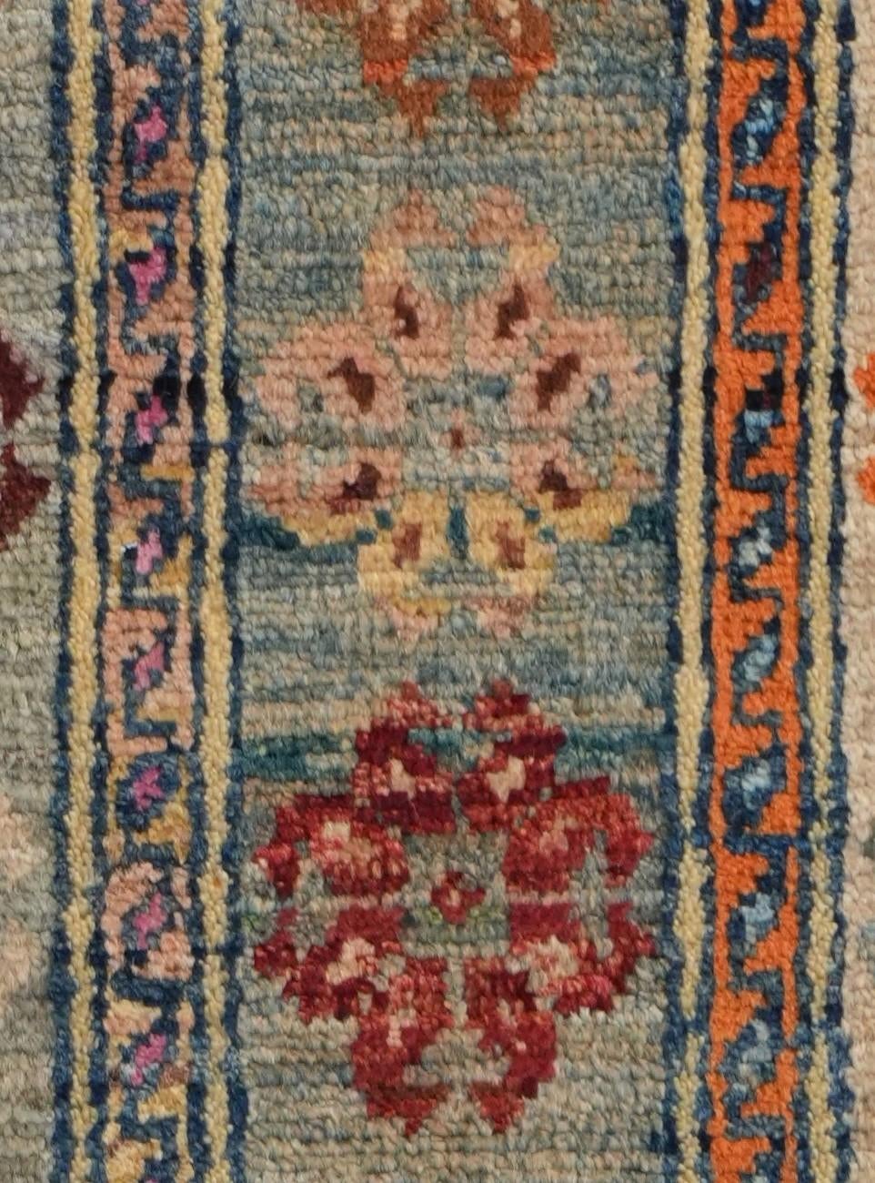 1' 4 x 2' Hand Knotted Ziegler Rug