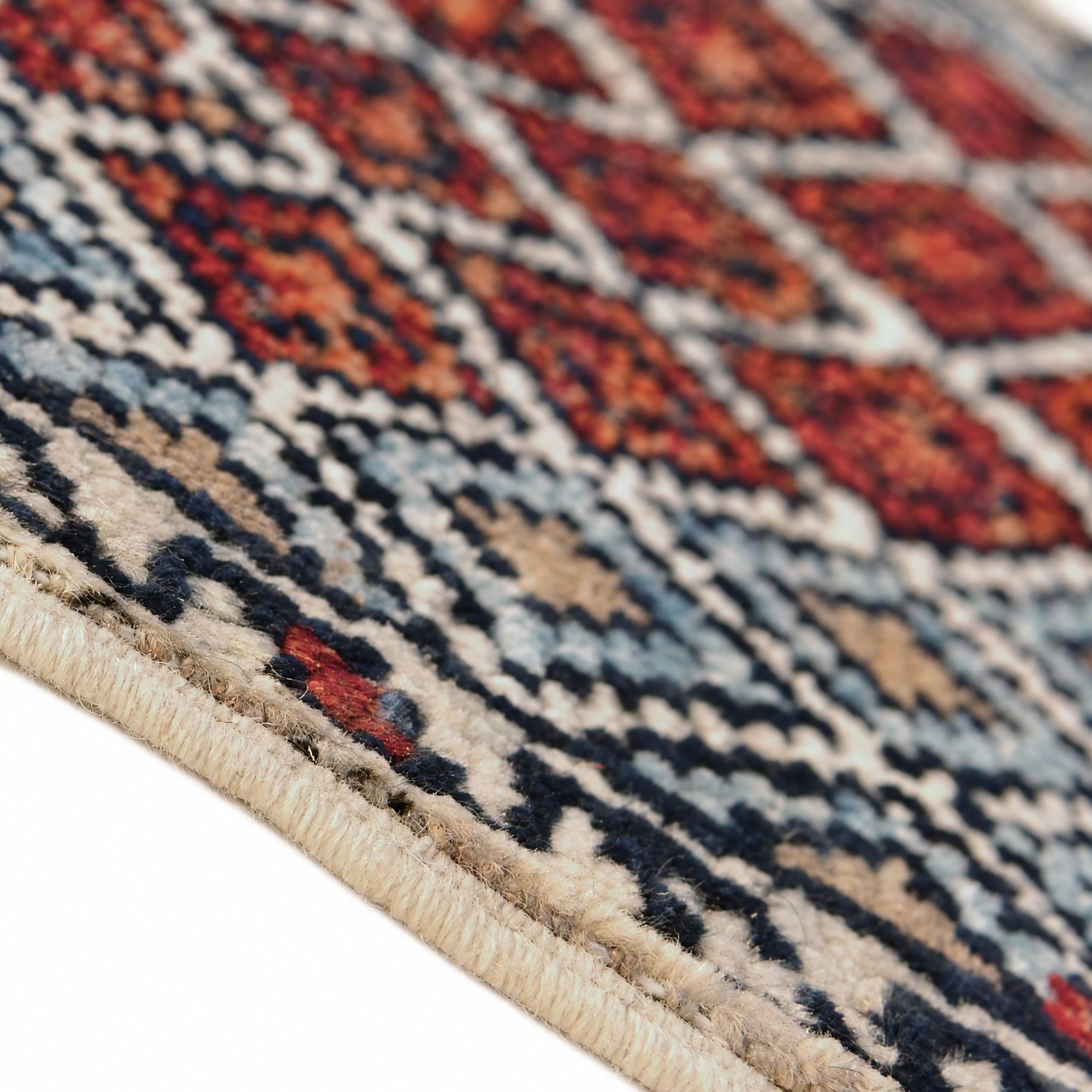 1' 4 x 2' Hand Knotted Ziegler Rug