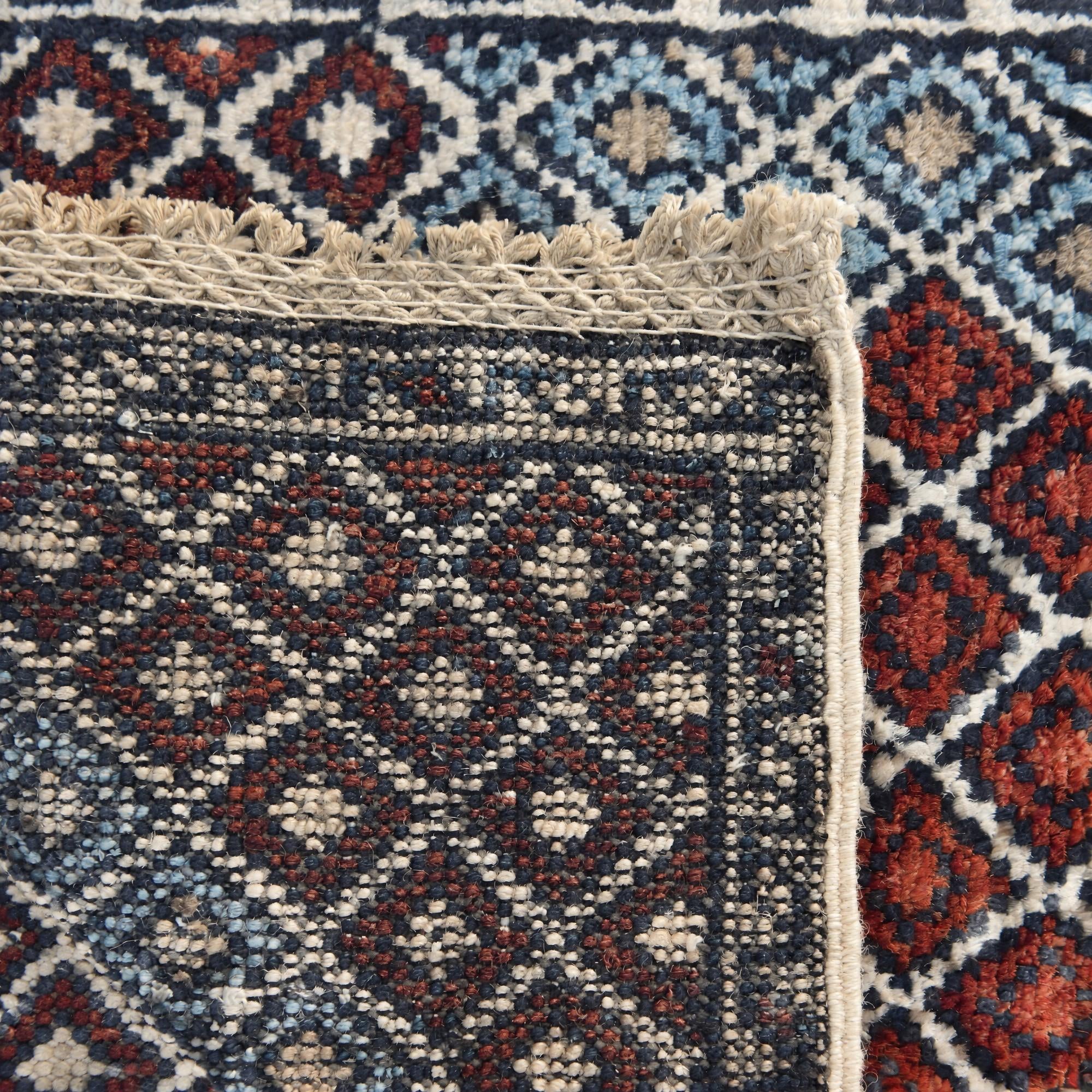 1' 4 x 2' Hand Knotted Ziegler Rug