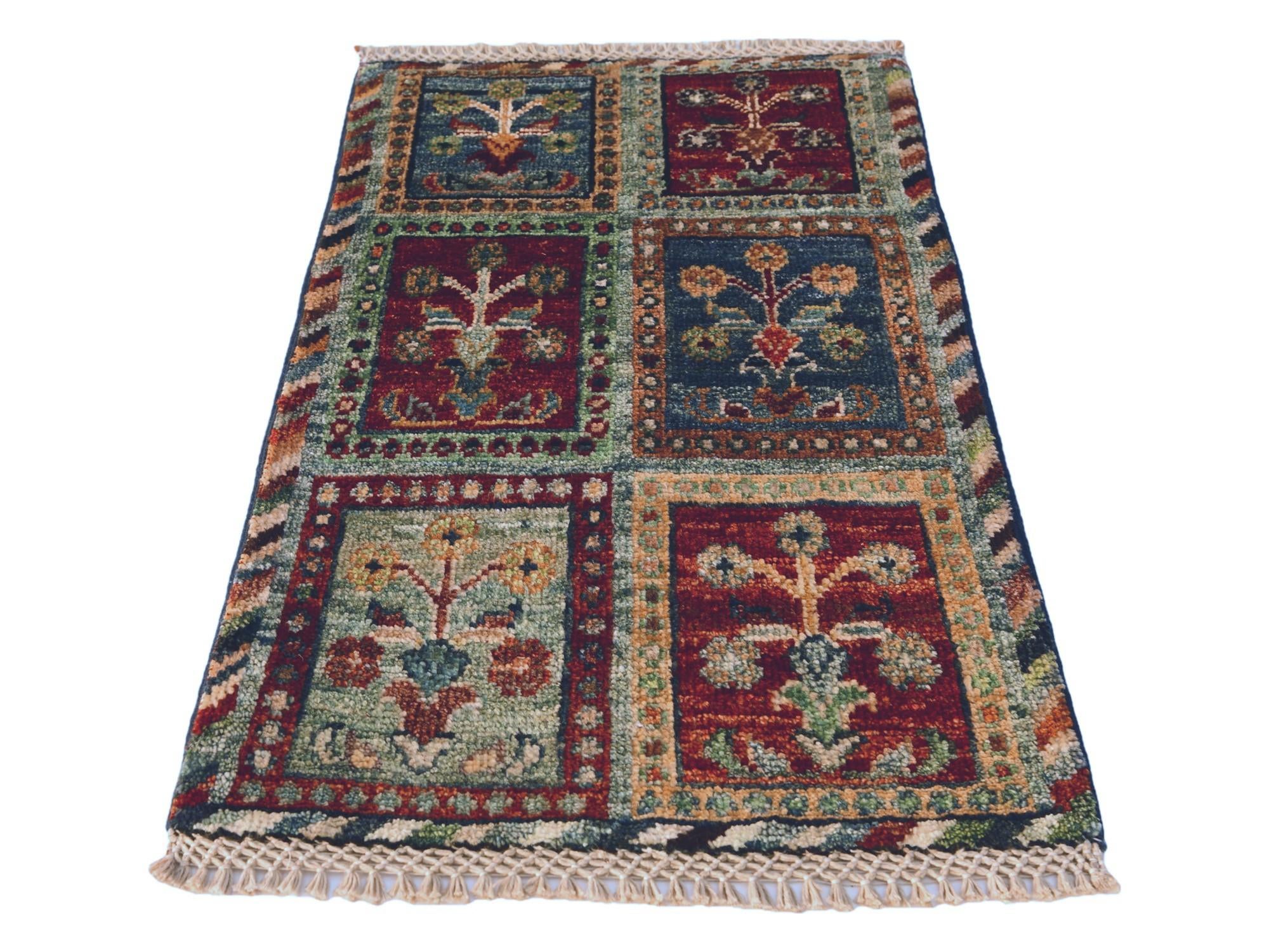 1' 4 x 2' Hand Knotted Ziegler Rug