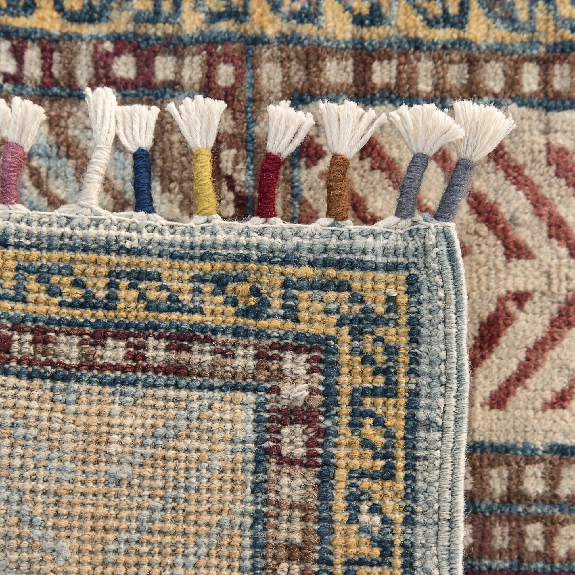 1' 4 x 2' Hand Knotted Ziegler Rug