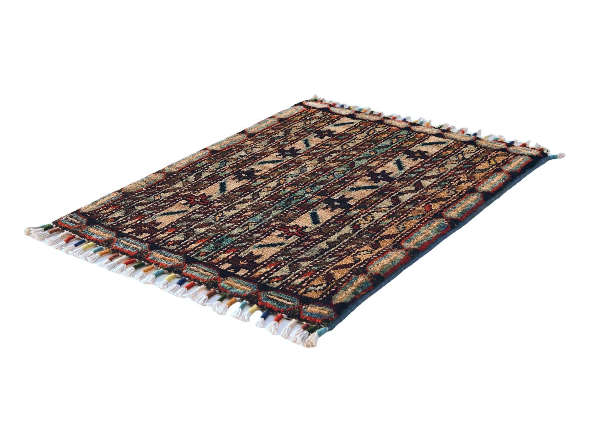 1' 7 x 2' Hand Knotted Ziegler Rug