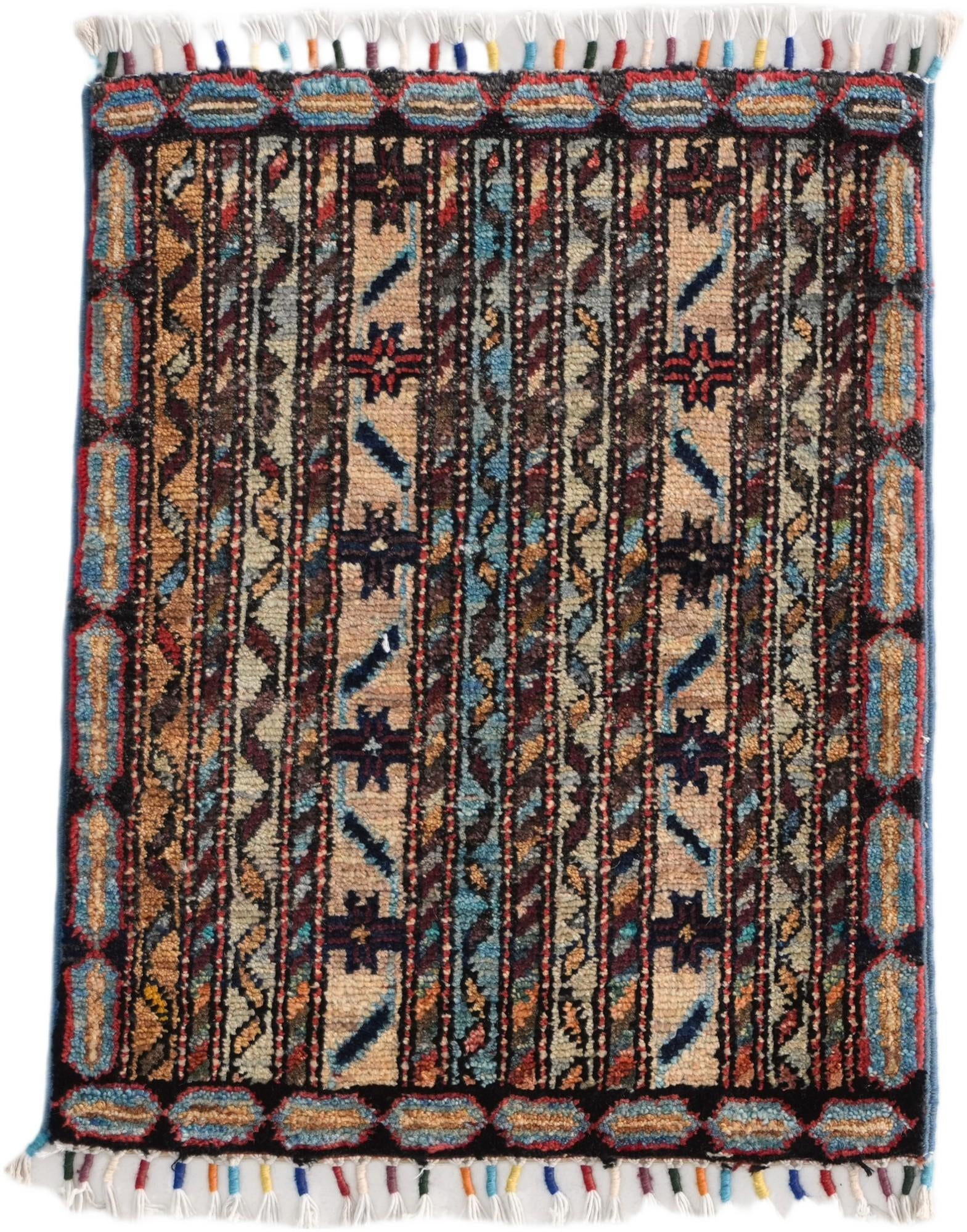 1' 7 x 2' Hand Knotted Ziegler Rug