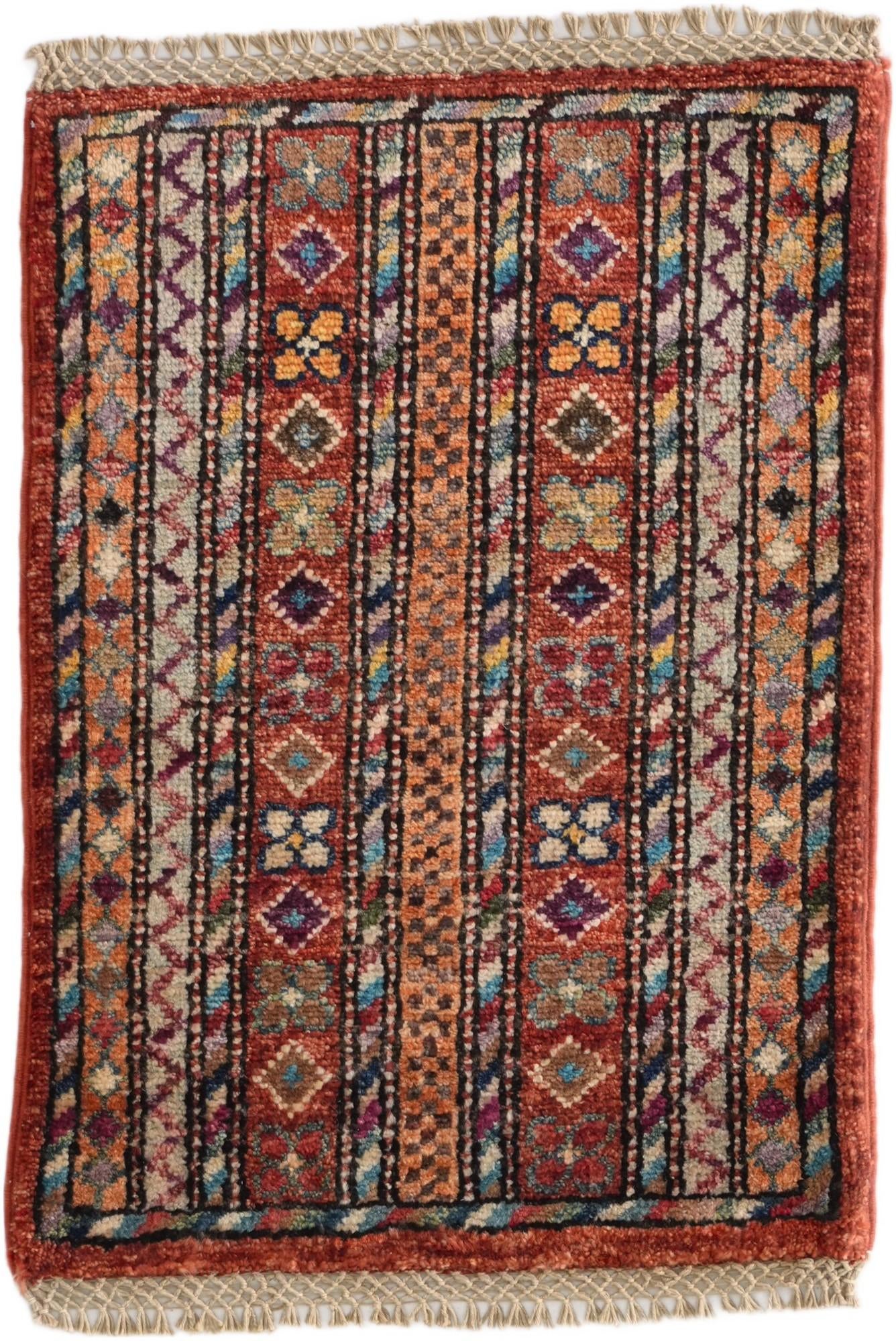 1' 4 x 2' Hand Knotted Ziegler Rug