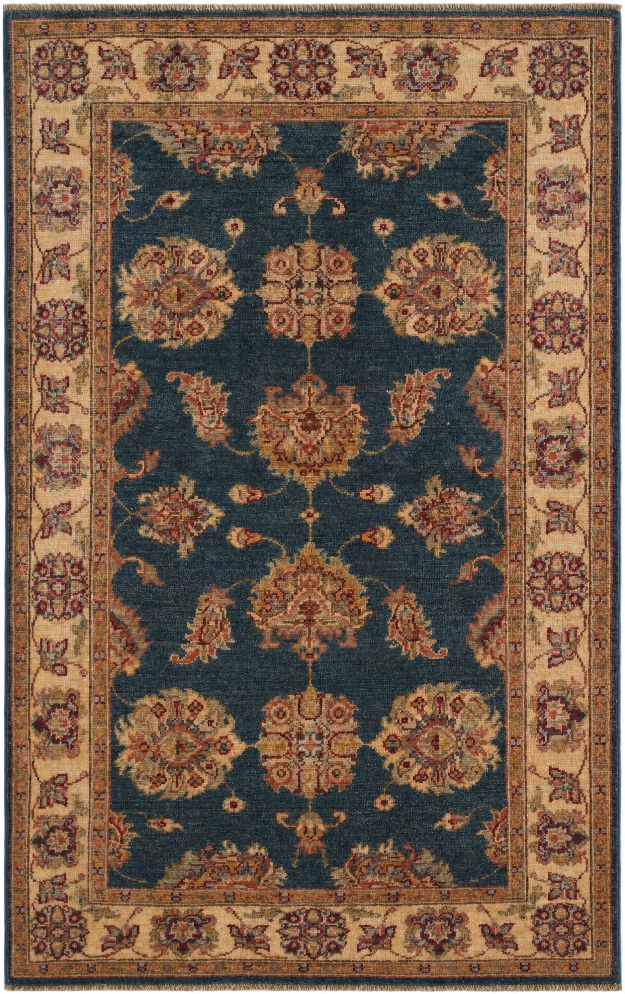 3' 1 x 4' 10 Hand Knotted Ziegler Rug