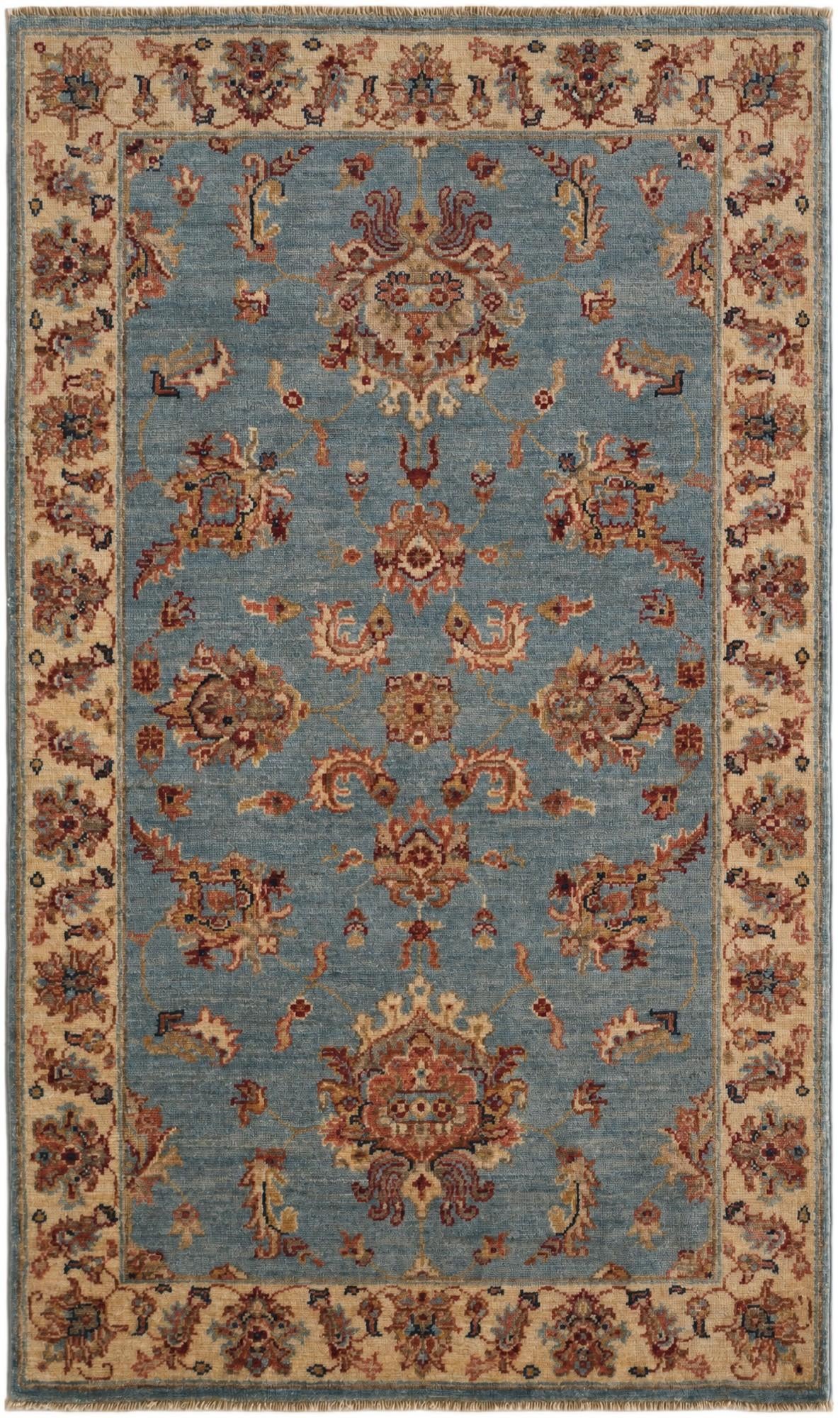 2' 11 x 5' 1 Hand Knotted Ziegler Rug