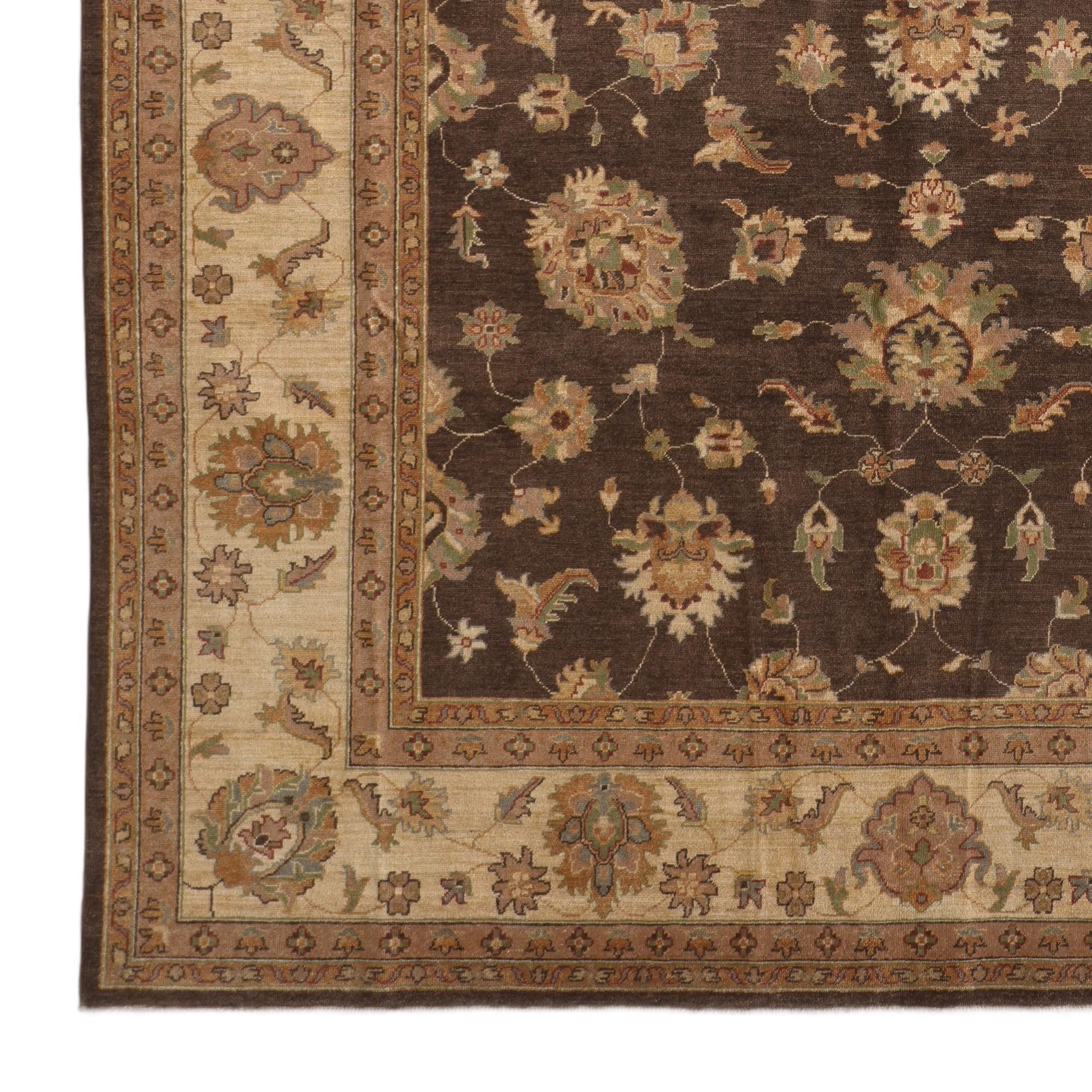 9' 1 x 12' 4 Hand Knotted Ziegler Rug