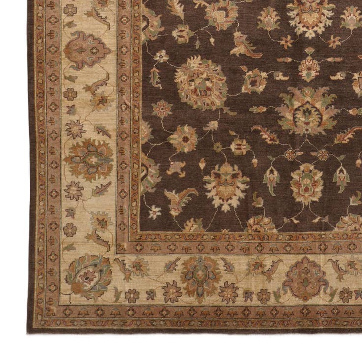 Detail image of 9' 1 x 12' 4 Hand Knotted Ziegler Rug