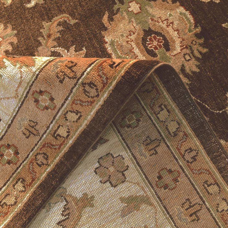 Detail image of 9' 1 x 12' 4 Hand Knotted Ziegler Rug