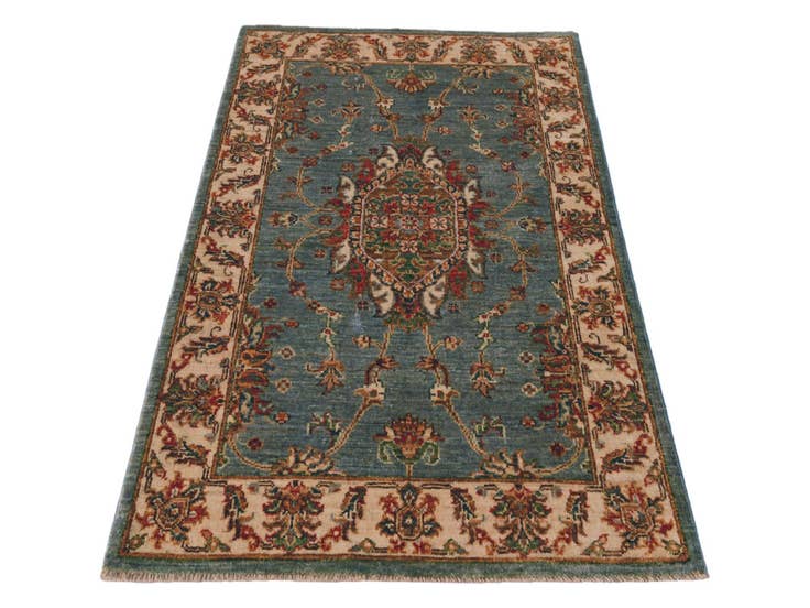 Detail image of 2' 8 x 4' 5 Hand Knotted Ziegler Rug