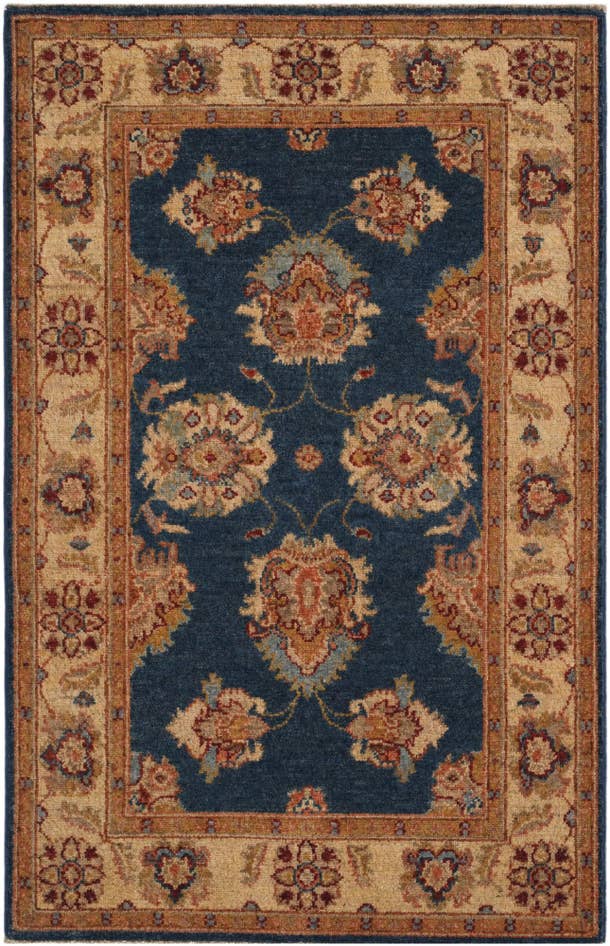 Detailansicht von 85cm x 130cm Handgeknüpft Ziegler Teppich