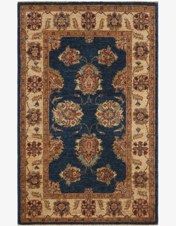 2' 8 x 4' 4 Hand Knotted Ziegler Rug