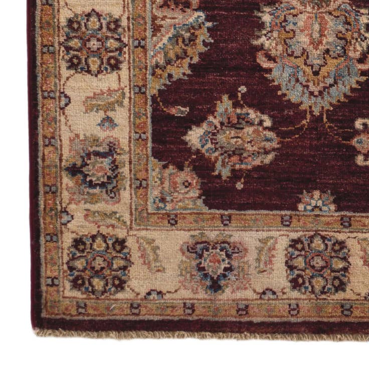 Detail image of 2' 9 x 4' Hand Knotted Ziegler Rug