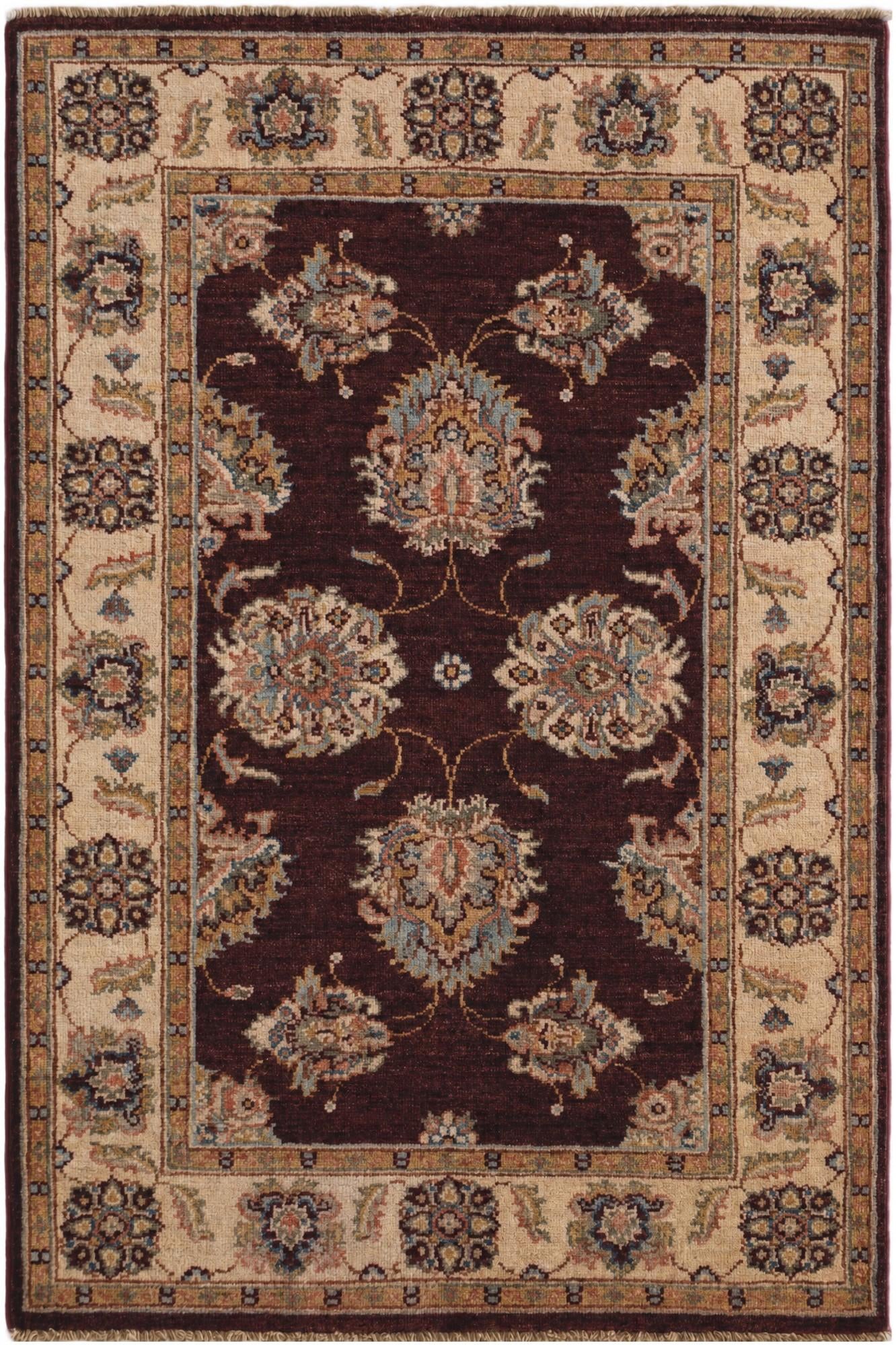2' 9 x 4' Hand Knotted Ziegler Rug