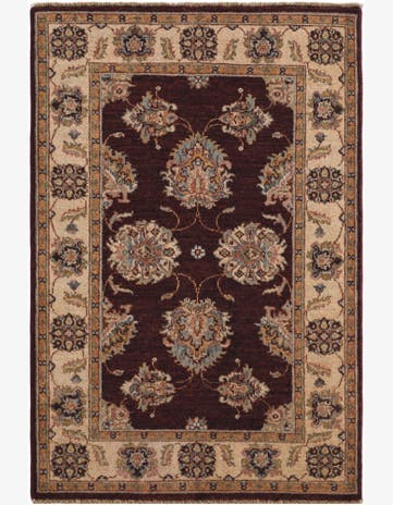 2' 9 x 4' Hand Knotted Ziegler Rug
