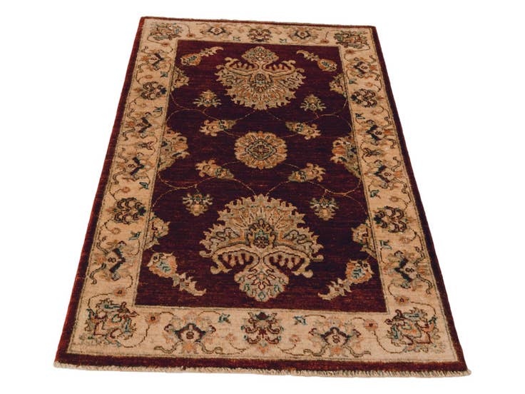 Detail image of 2' 7 x 4' 2 Hand Knotted Ziegler Rug