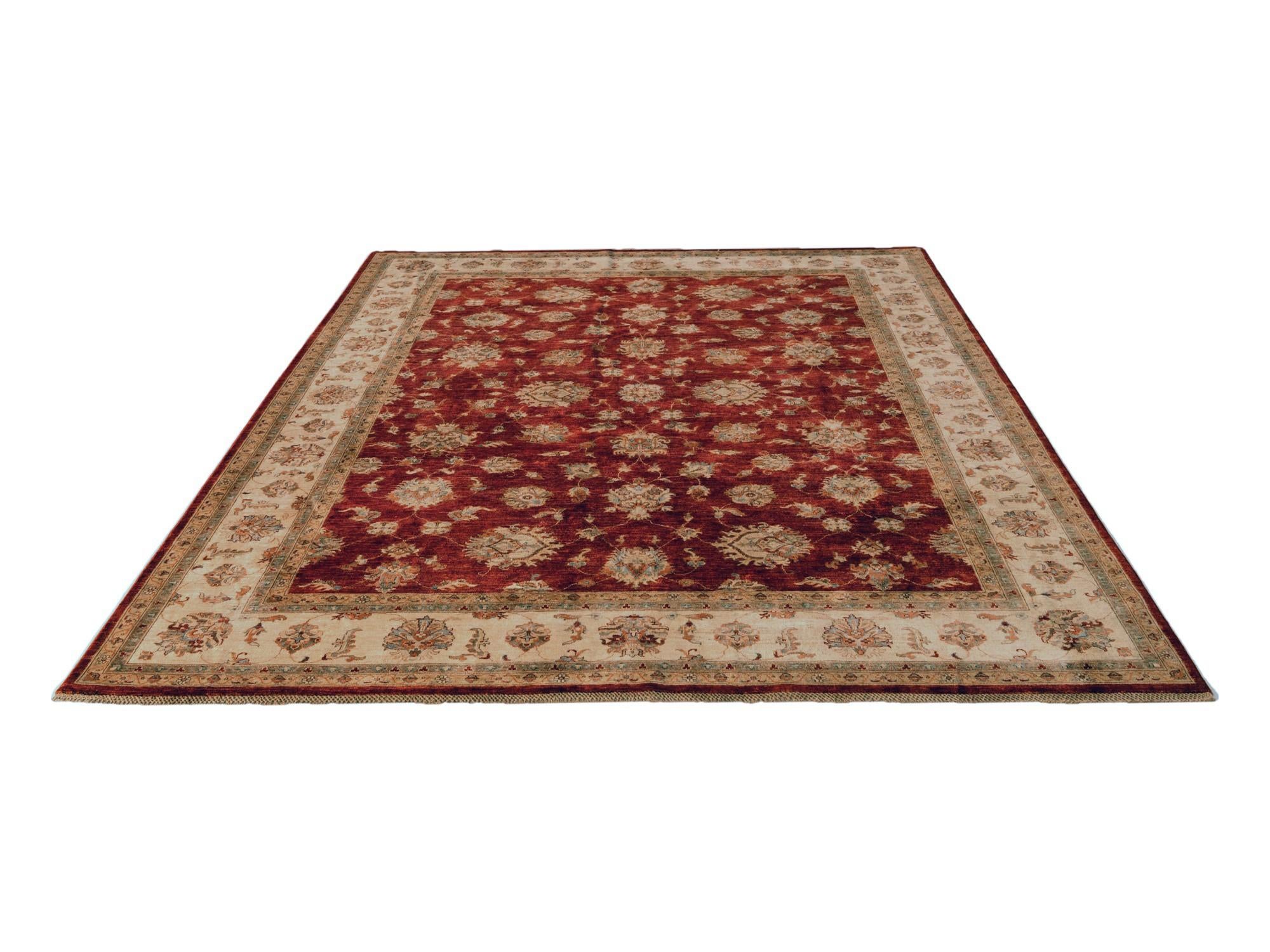 9' 1 x 11' 9 Hand Knotted Ziegler Rug