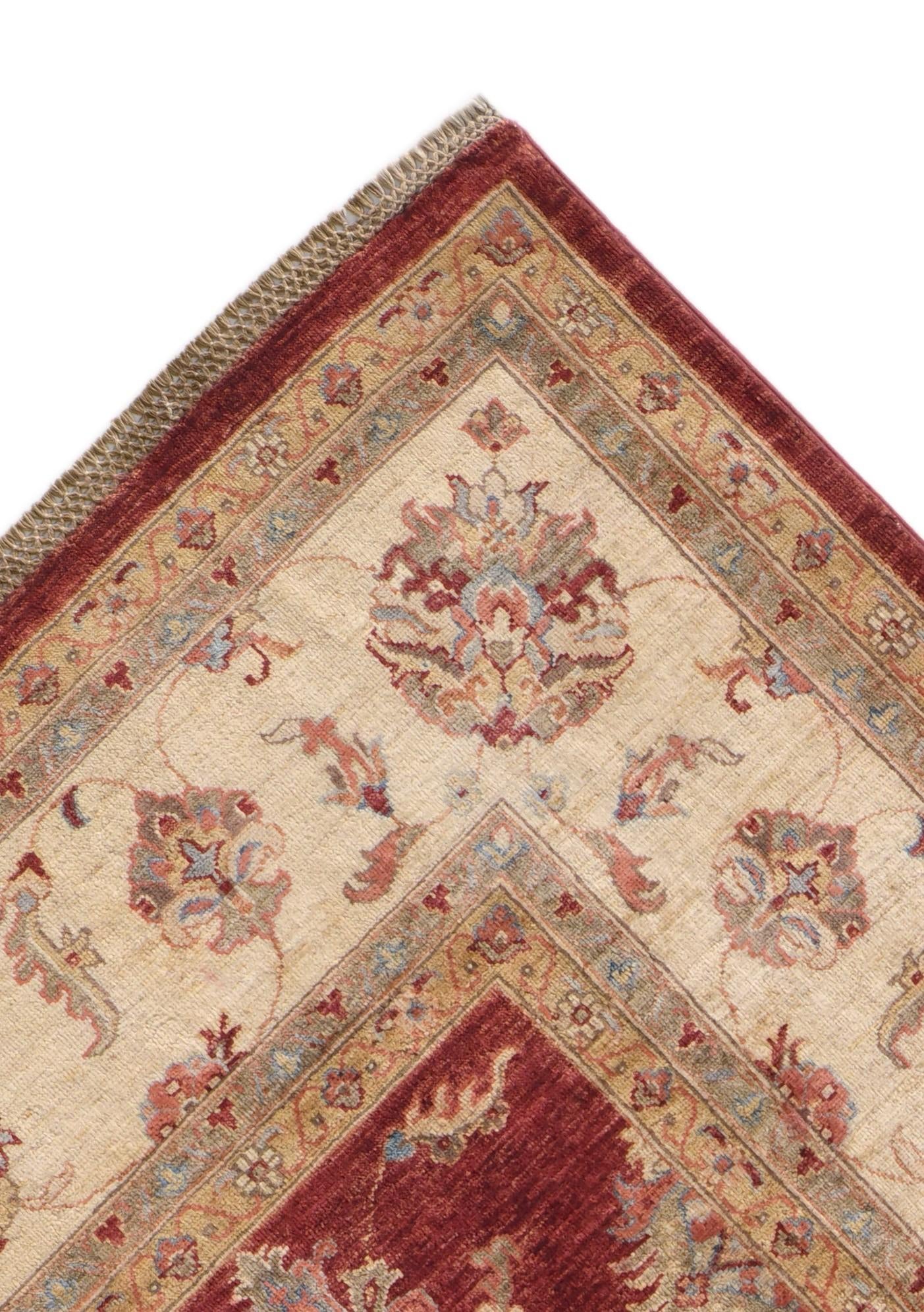 9' 1 x 11' 9 Hand Knotted Ziegler Rug