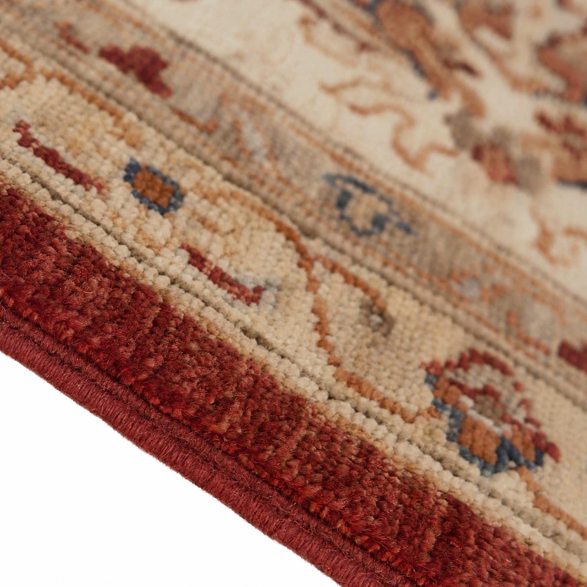 9' 1 x 11' 9 Hand Knotted Ziegler Rug