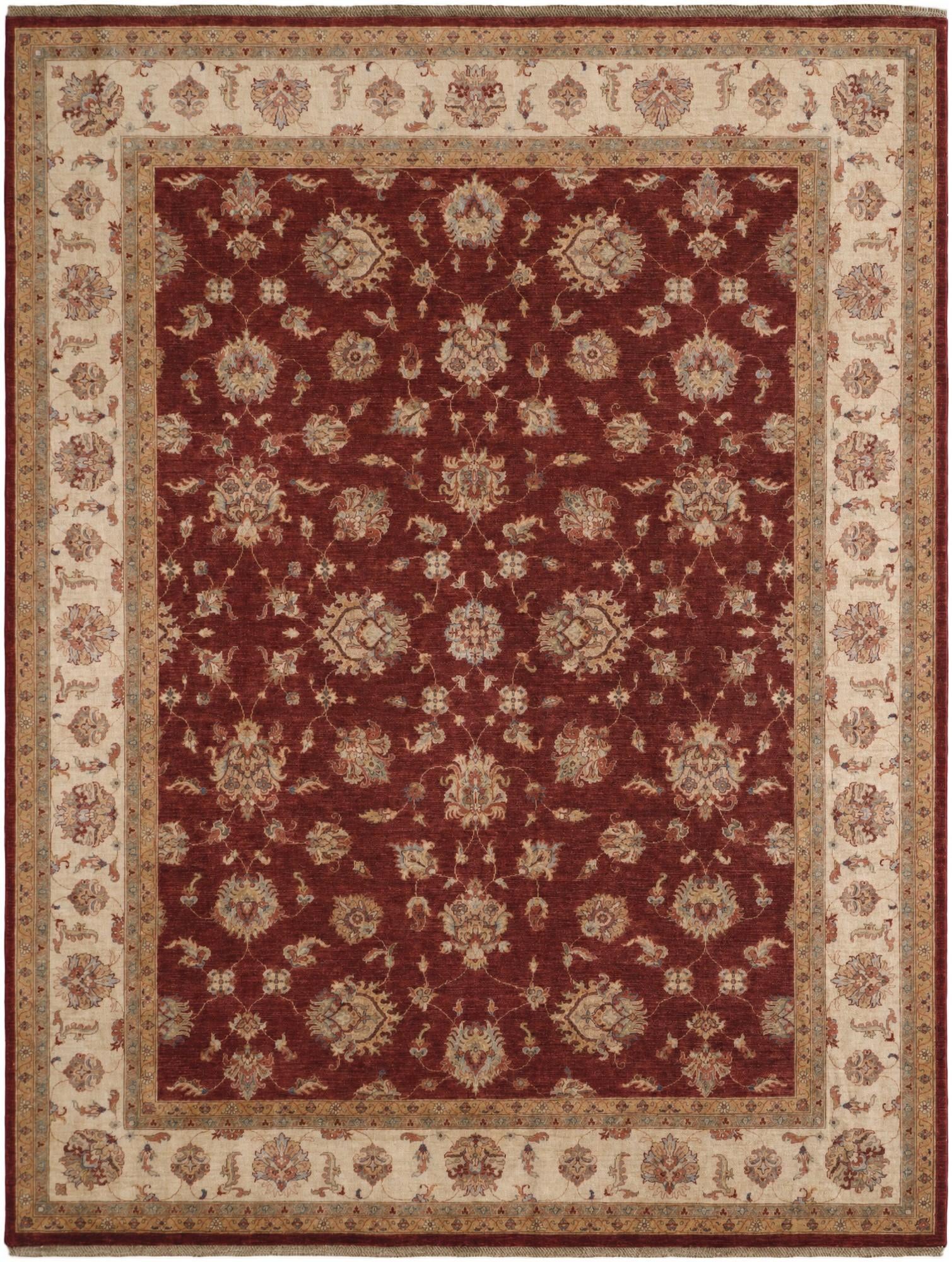 9' 1 x 11' 9 Hand Knotted Ziegler Rug