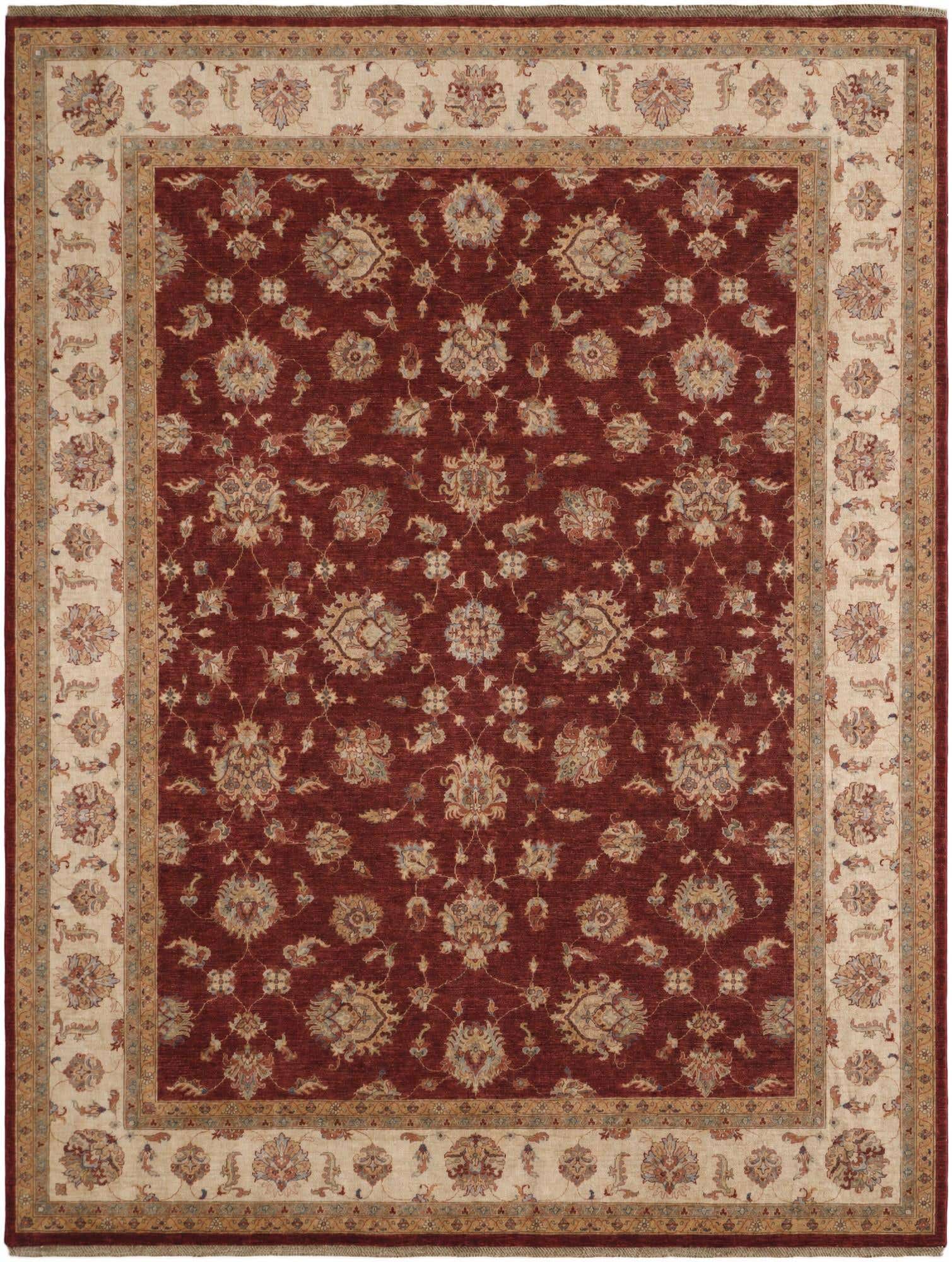 9' 1 x 11' 9 Hand Knotted Ziegler Rug