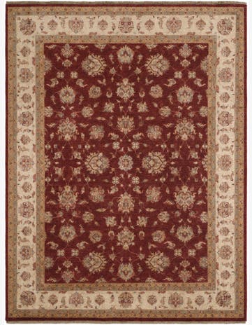 9' 1 x 11' 9 Hand Knotted Ziegler Rug