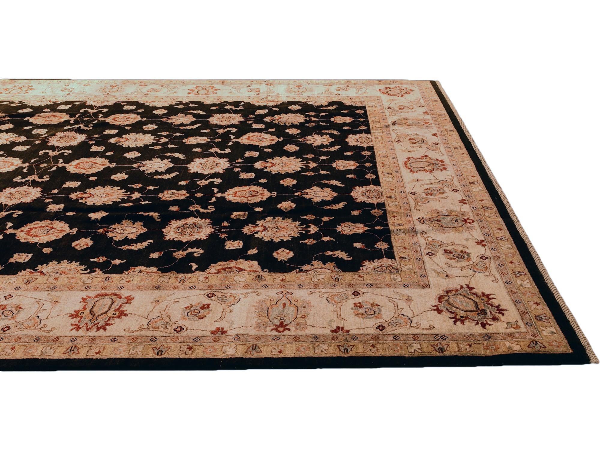 9' 10 x 13' 3 Hand Knotted Ziegler Rug